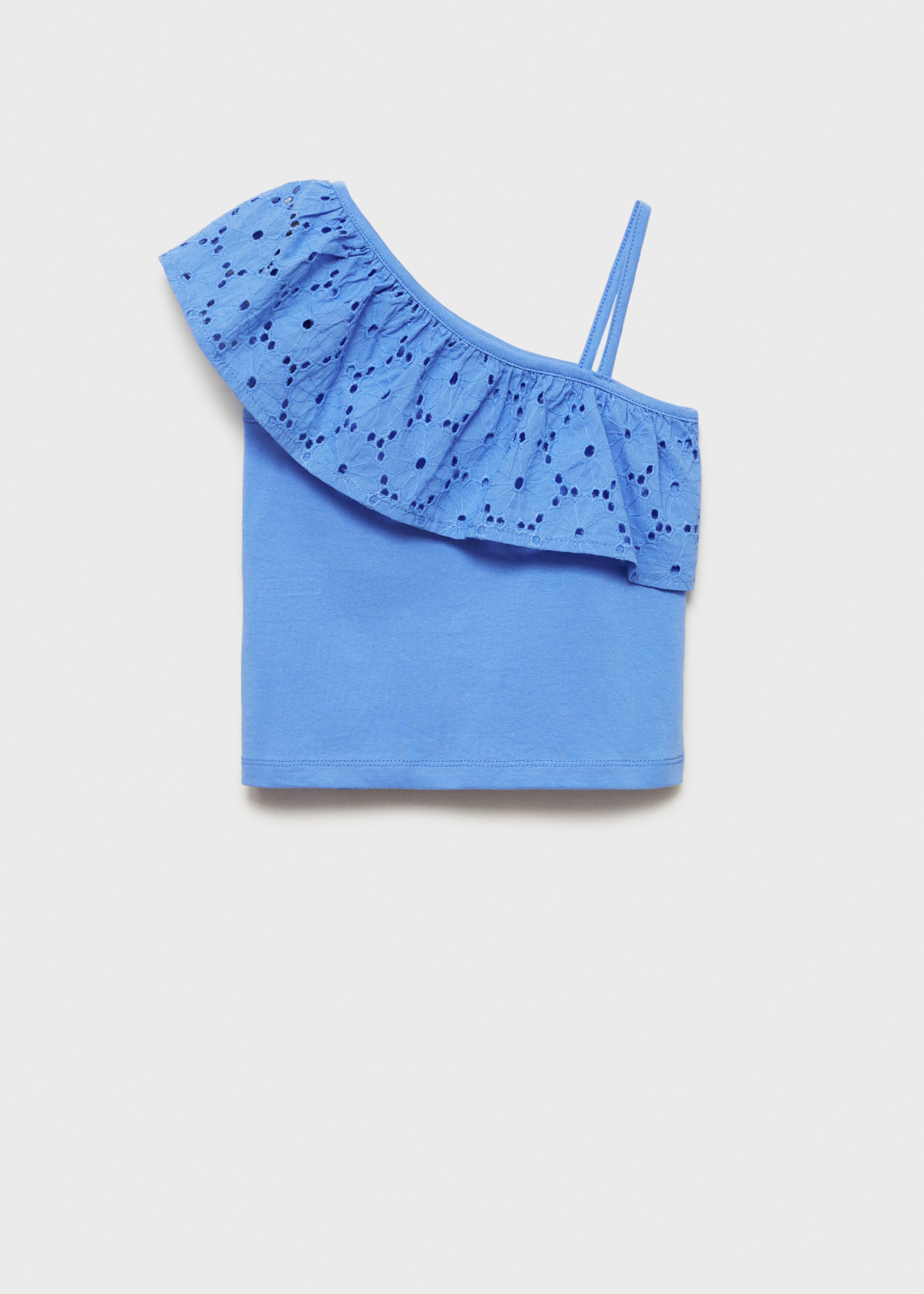 Ruffled asymmetric T-shirt - Article without model