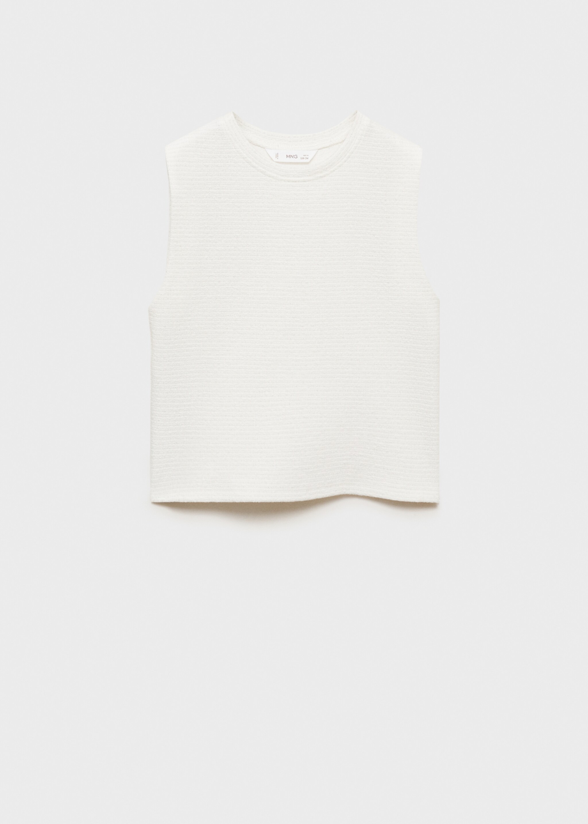 T-shirt coton texturé - Article sans modèle