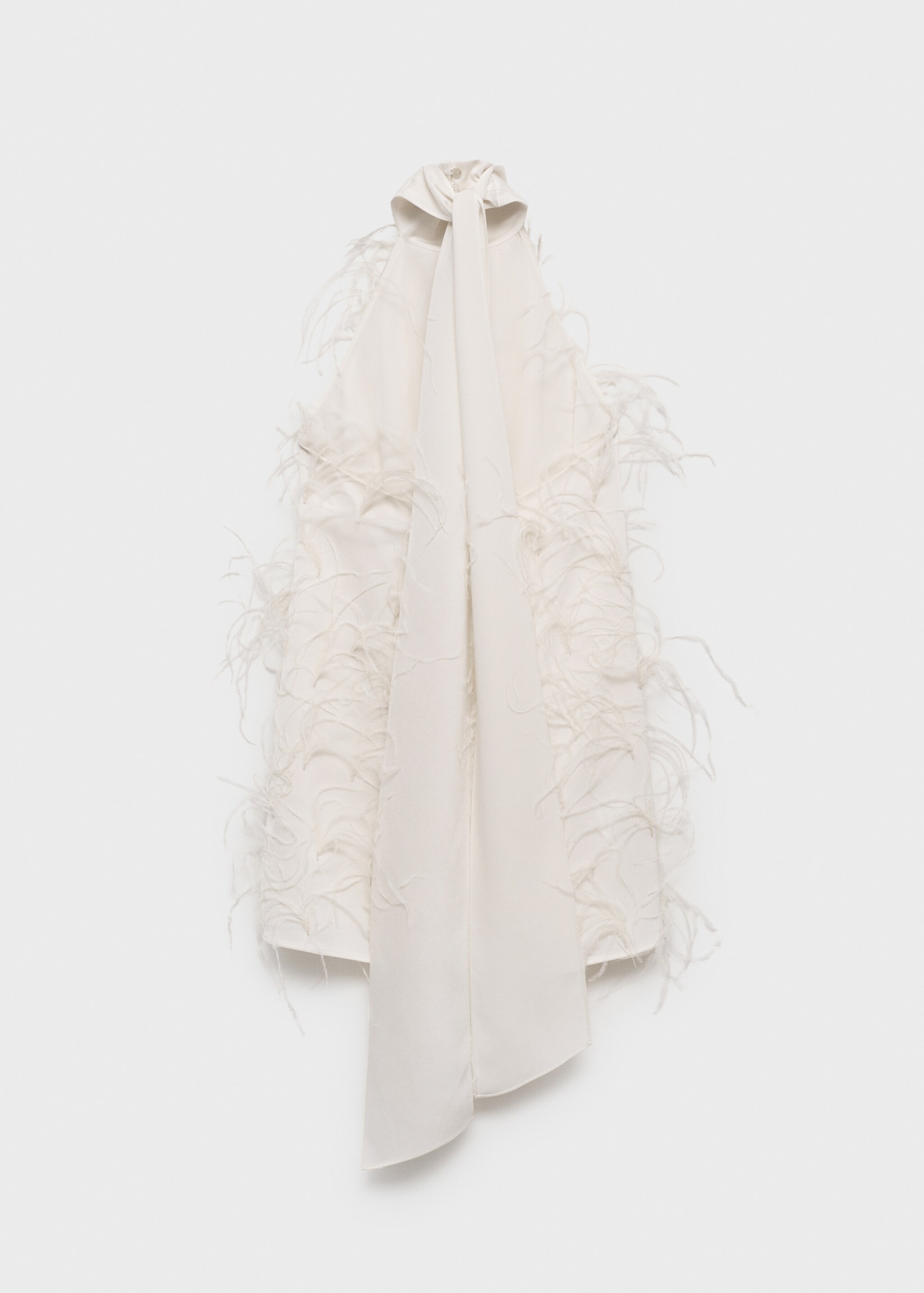 Halter dress with feather decoration - Details of the article 9