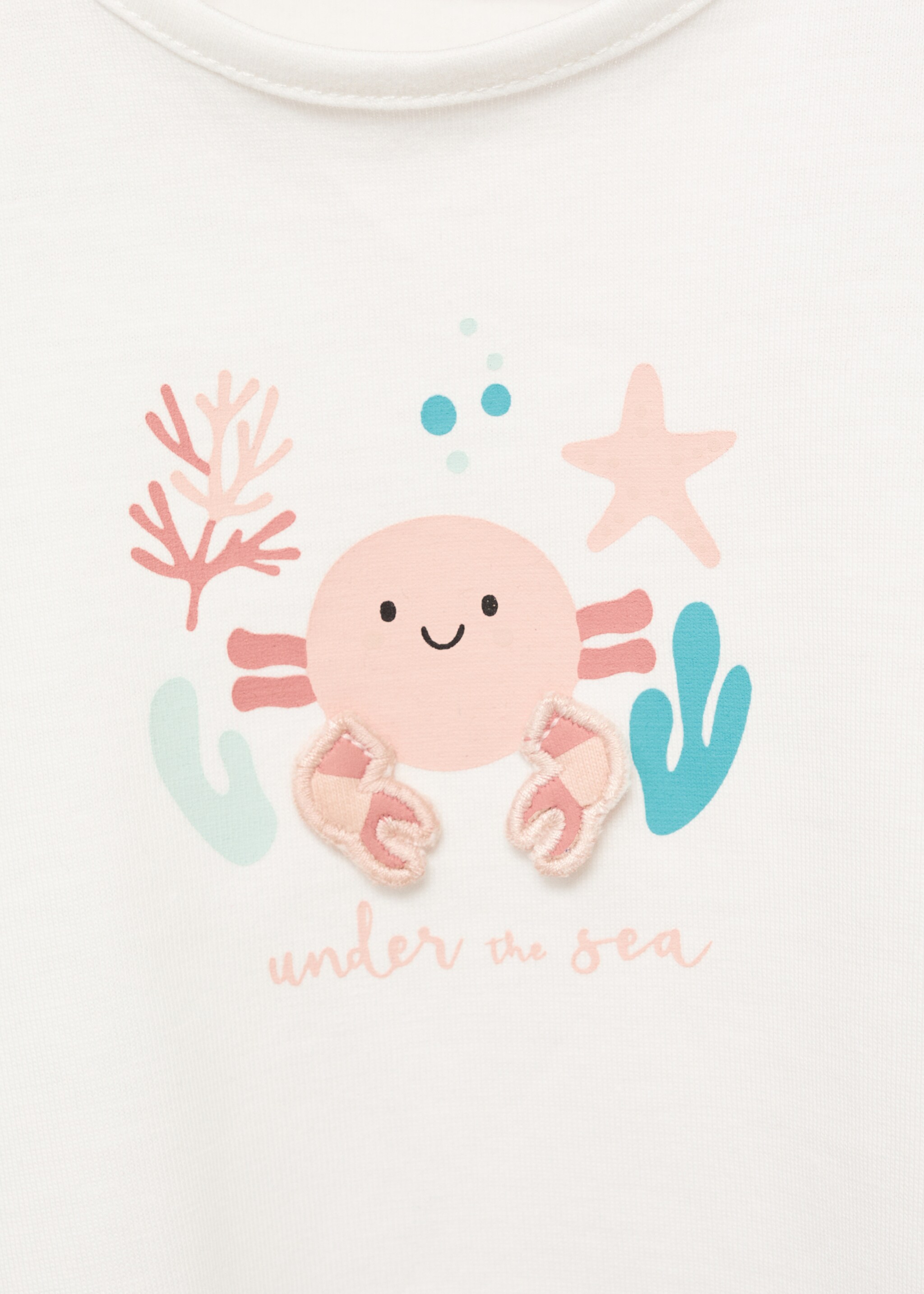 Camiseta algodón dibujo relieve - Detalle del artículo 8
