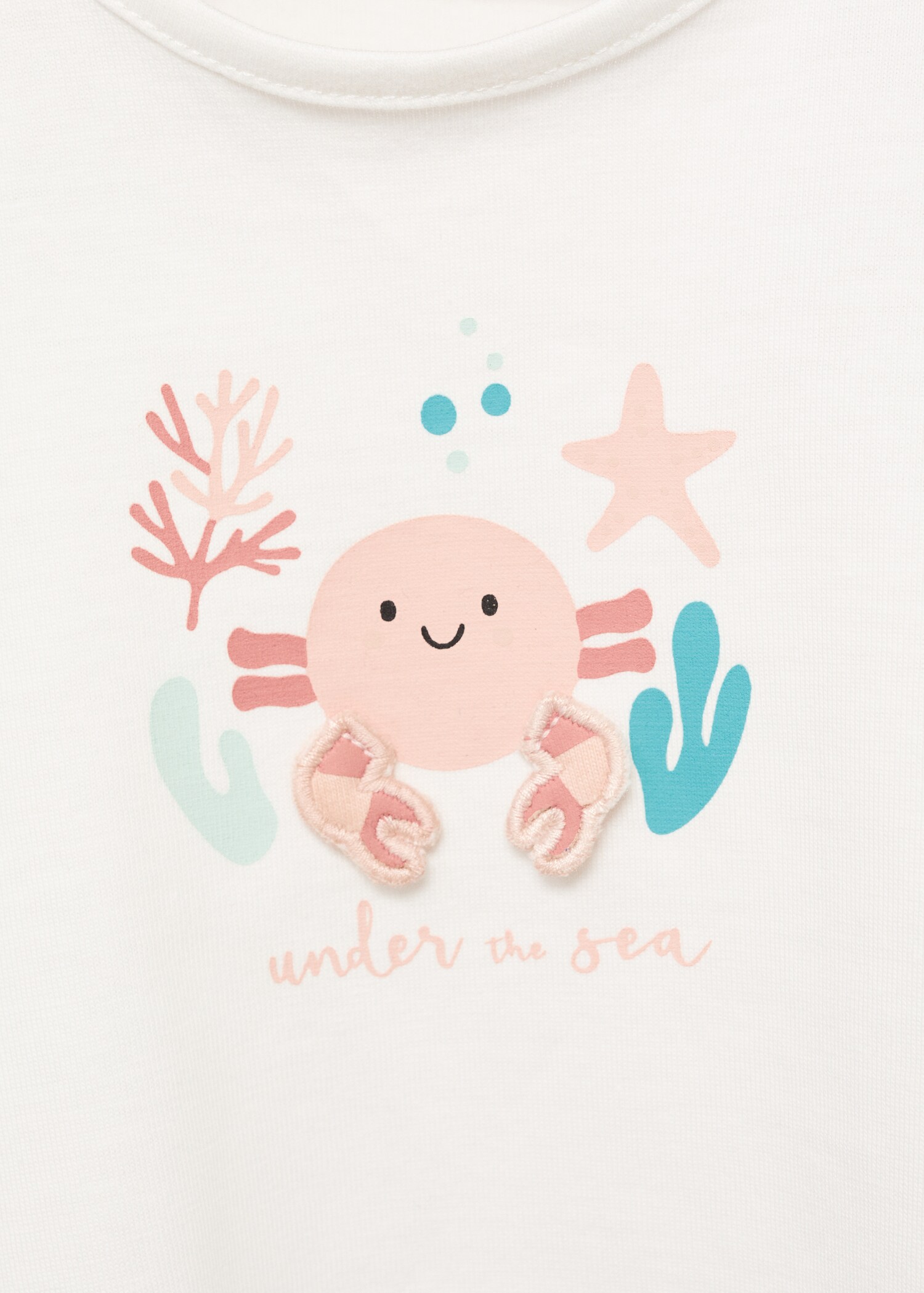Camiseta algodón dibujo relieve - Detalle del artículo 8