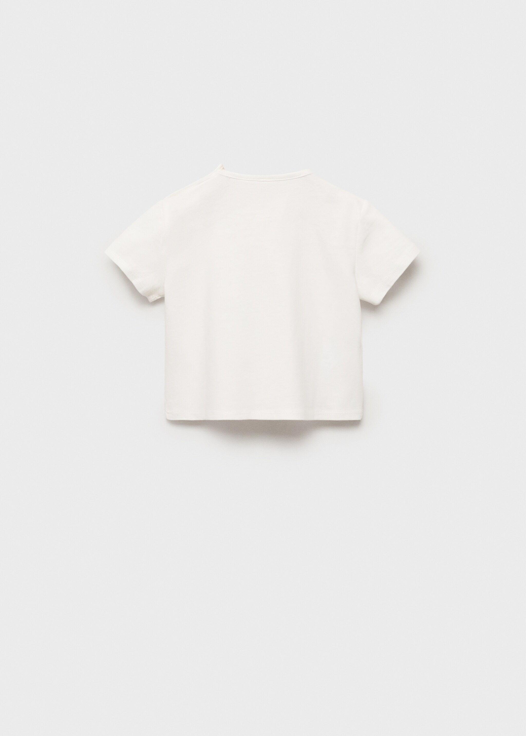Camiseta algodón dibujo relieve - Reverso del artículo