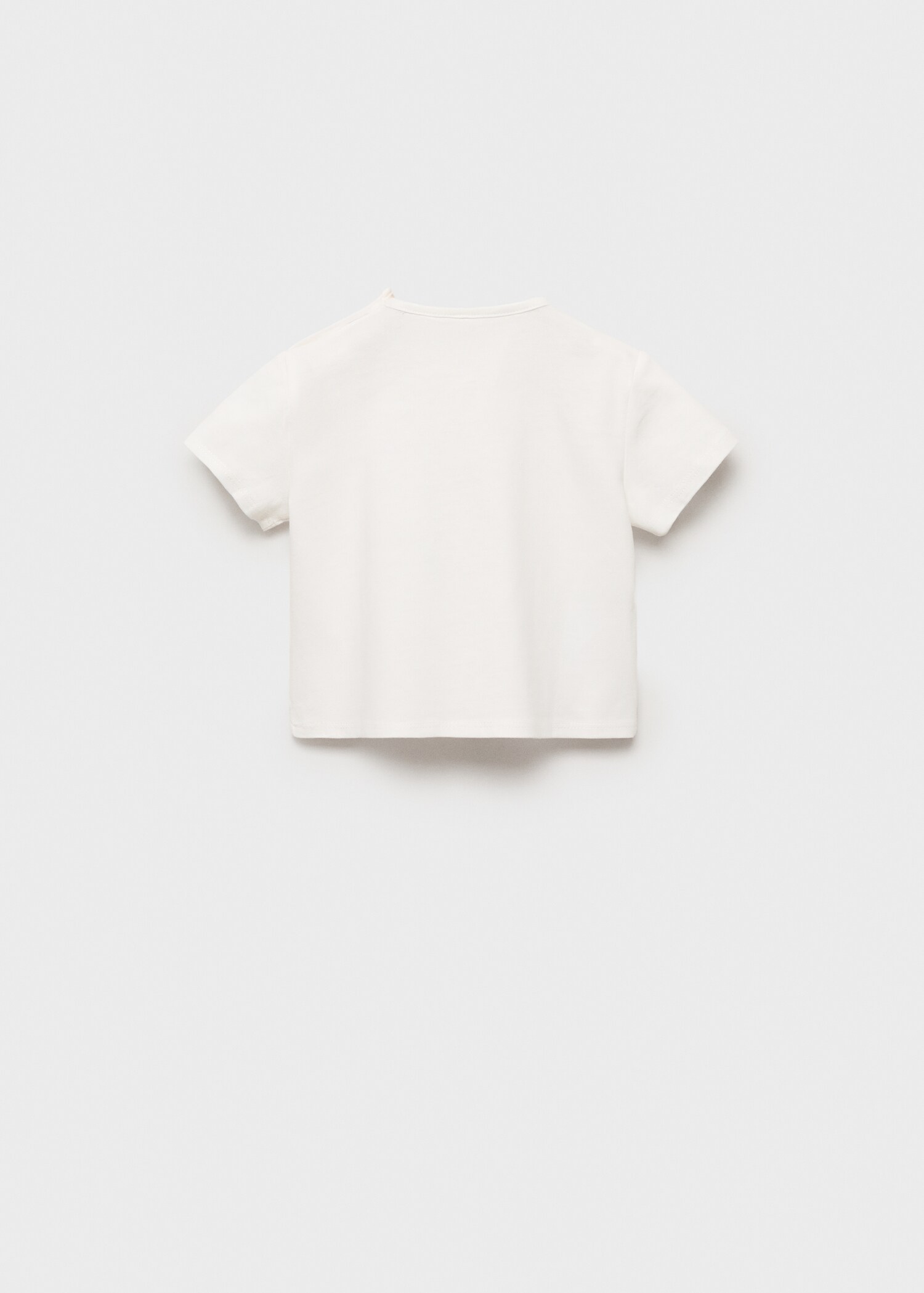 Camiseta algodón dibujo relieve - Reverso del artículo