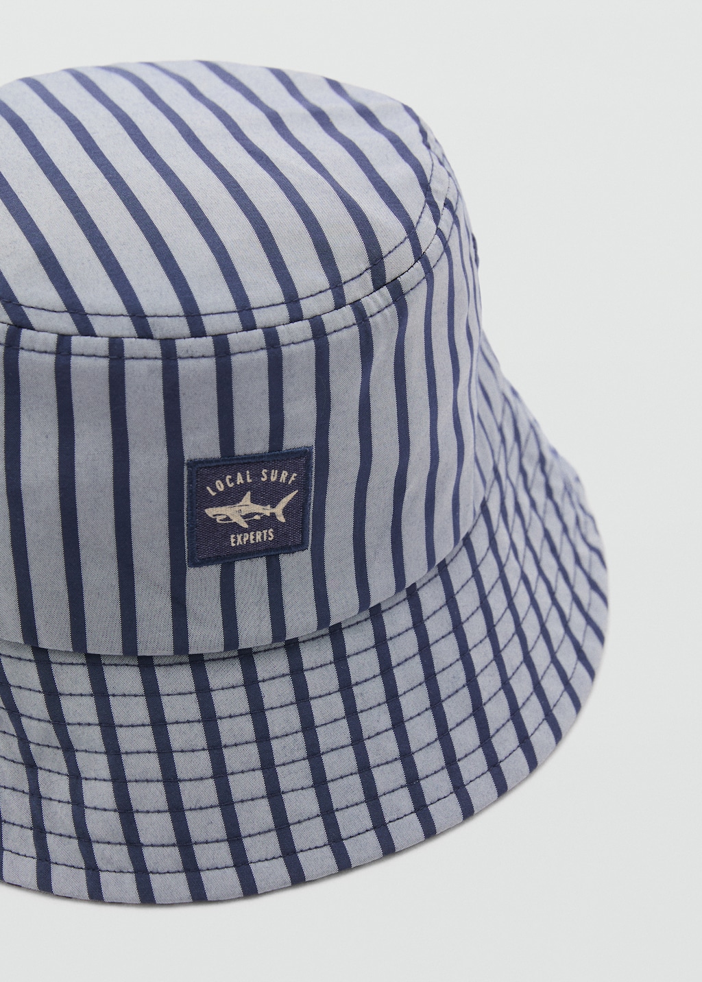 ハンチング・キャスケット Stripe Bucket Hat - Blue Otto Caps Striped Hat Band Fisherman Bucket Hat - Blue Navy