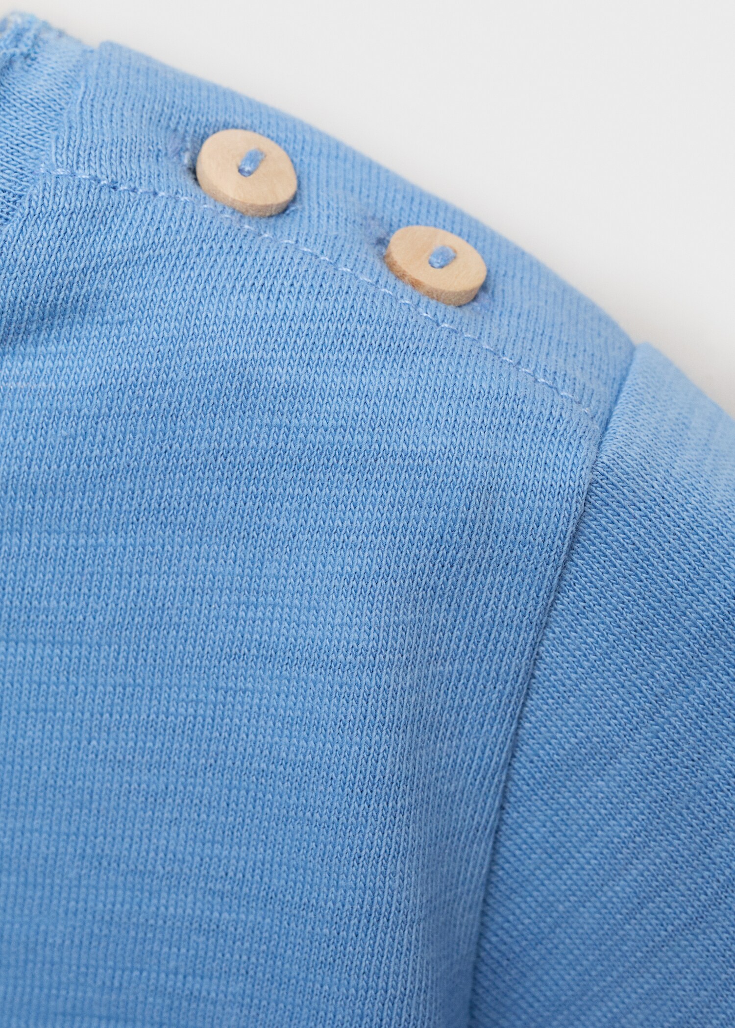 Buttoned cotton T-shirt - Details of the article 8