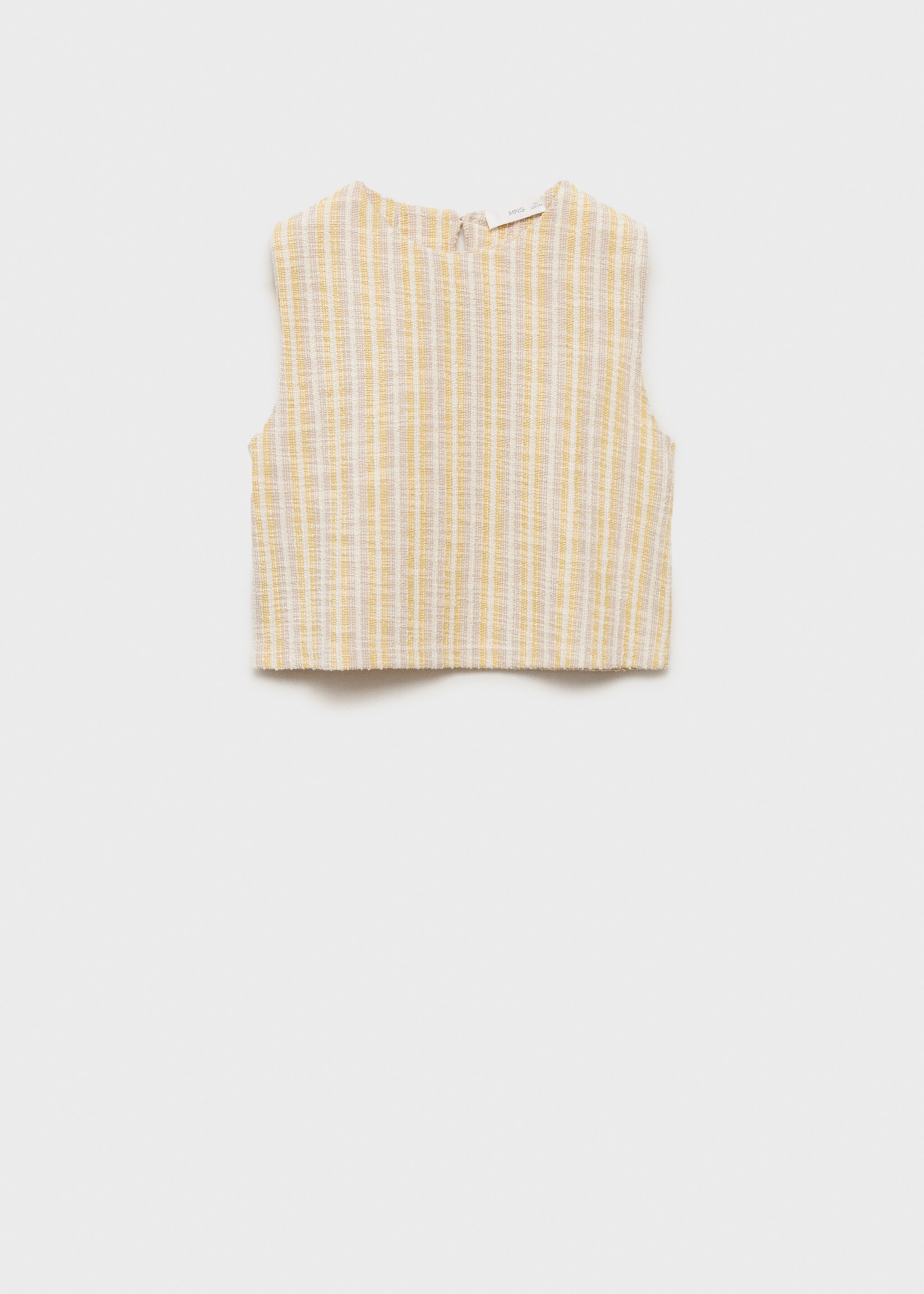 Textured striped T-shirt - Article without model