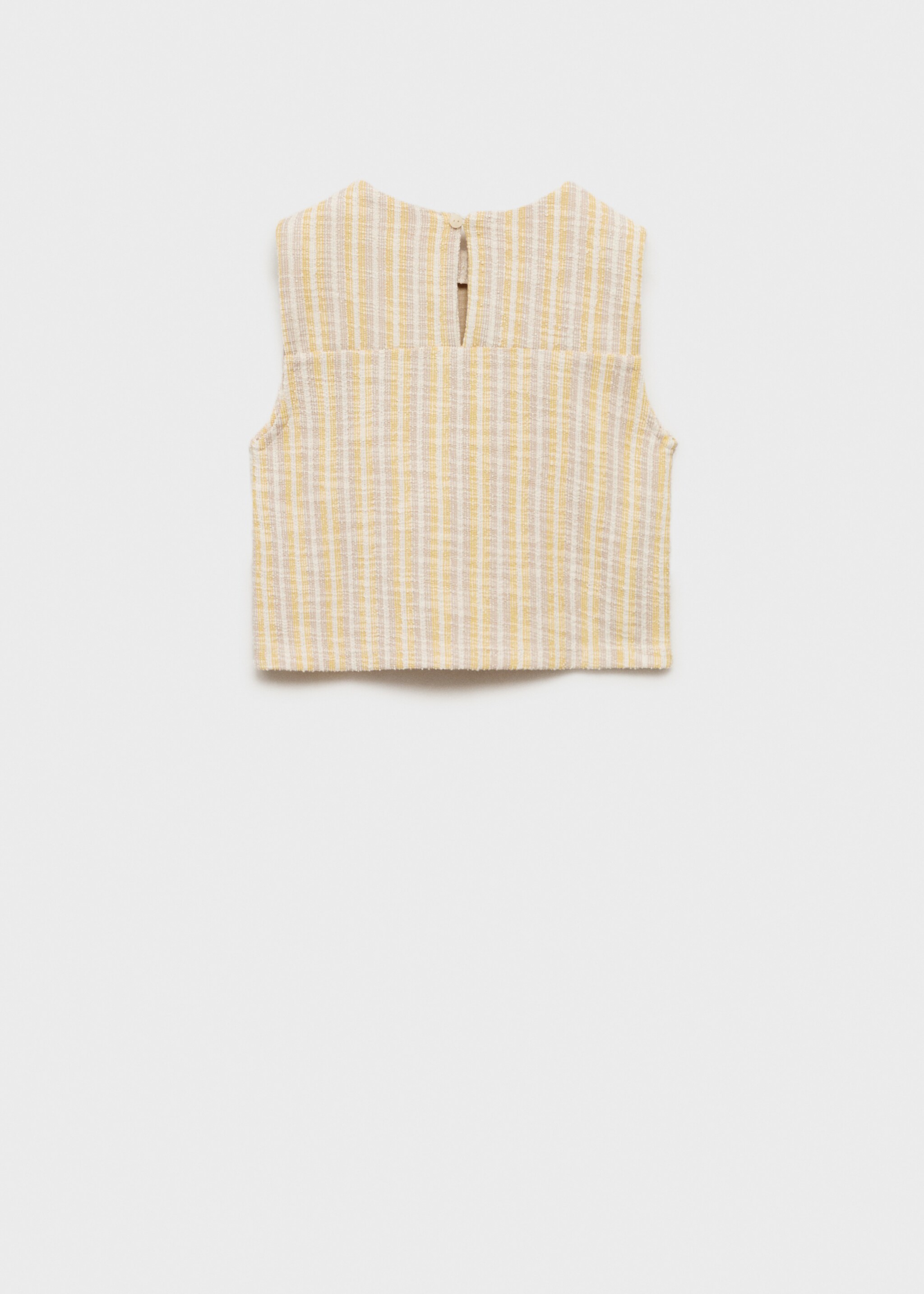 Textured striped T-shirt - Reverse of the article
