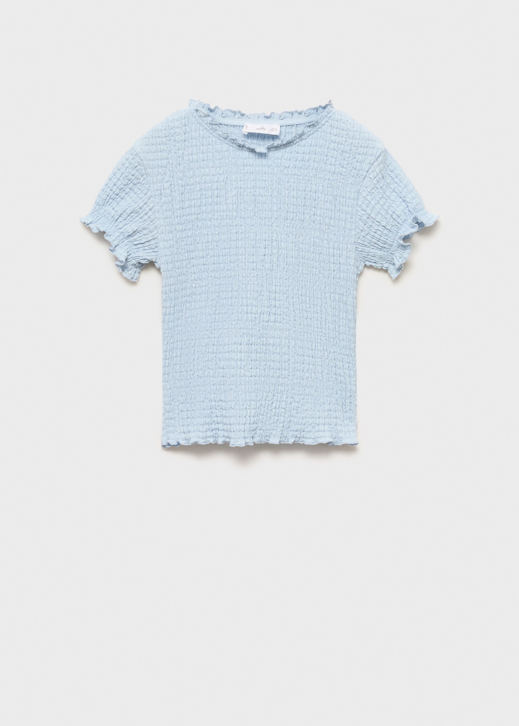 Short-sleeved t-shirt with ruffles - Article without model