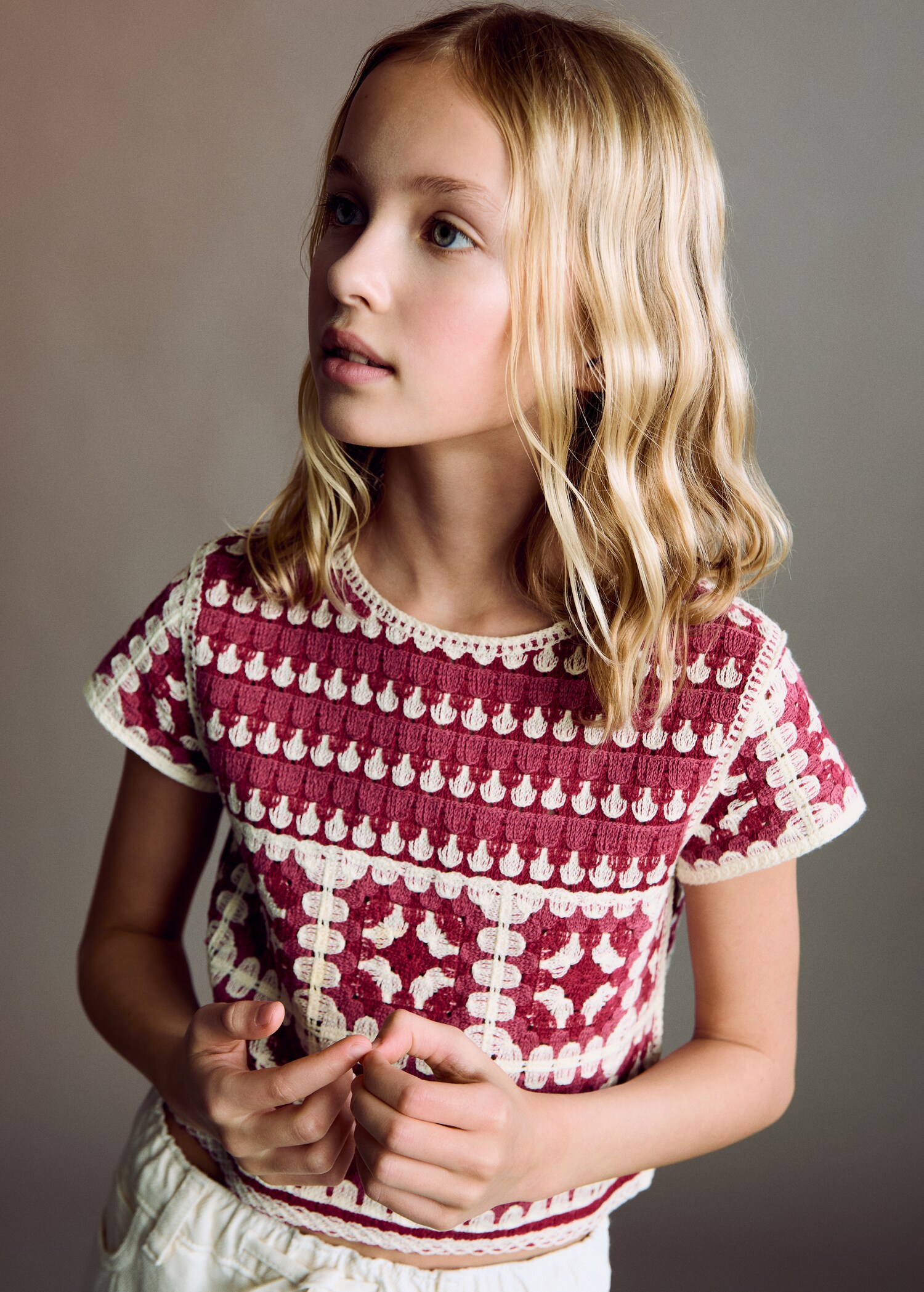 Crochet crop top - Medium plane