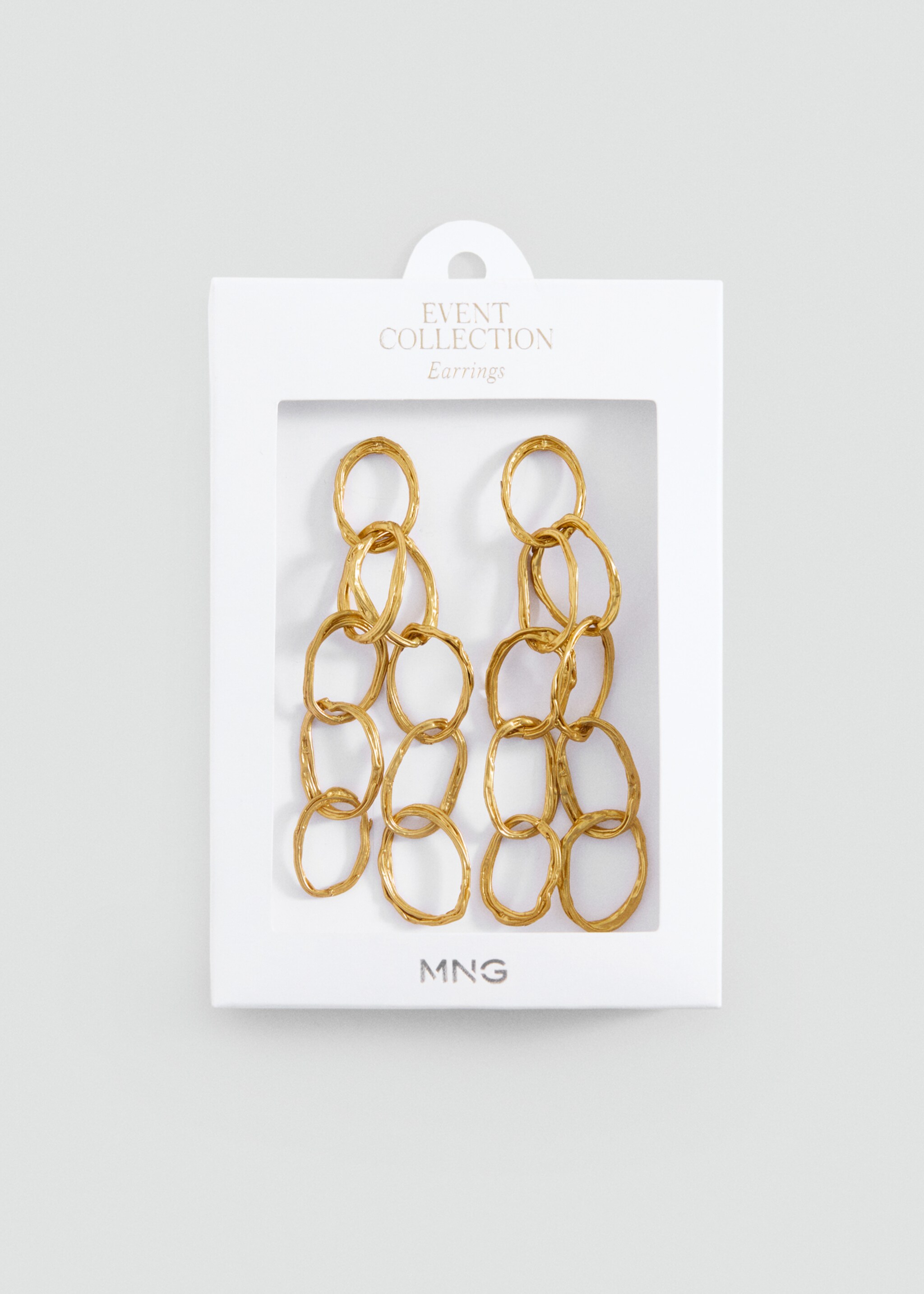 Long earrings with intertwined hoops - Details of the article 2