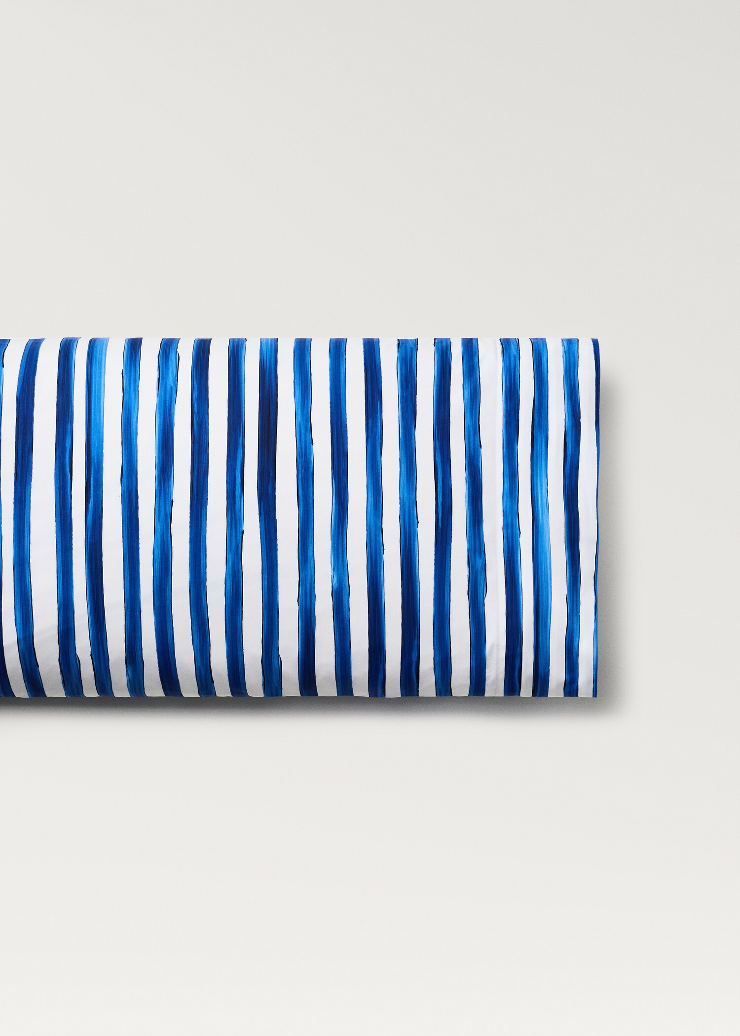Cotton percale striped watercolour pillowcase 45x110 cm - Article without model