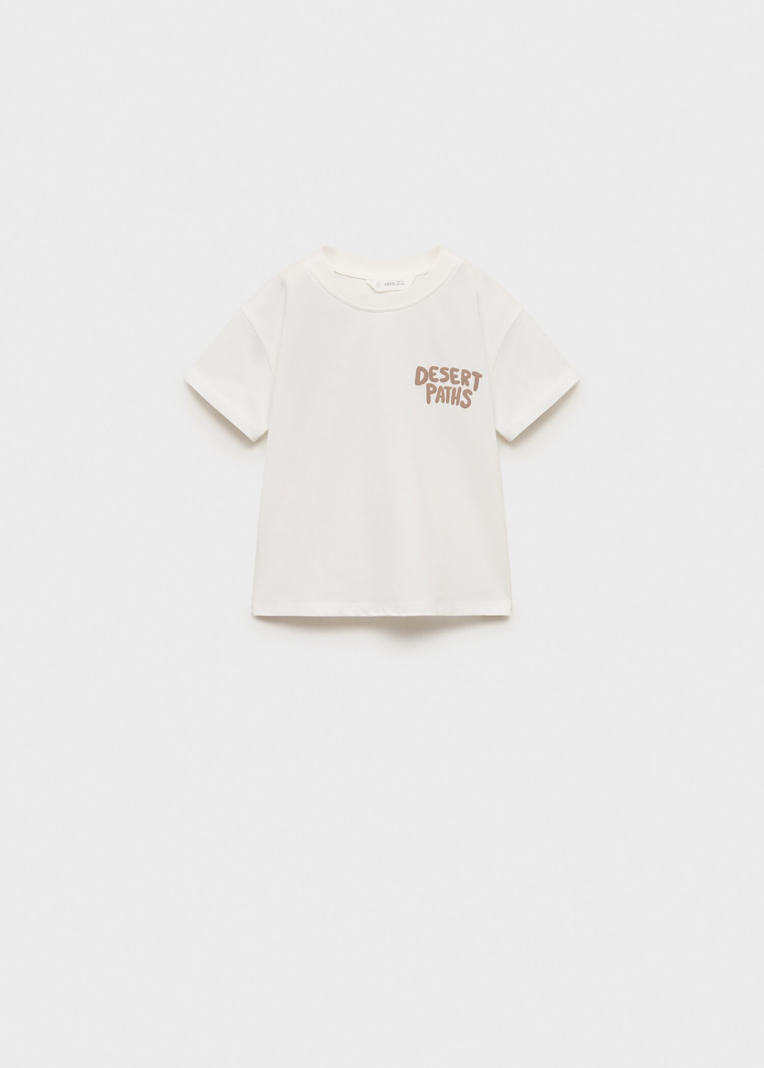 Printed embossed letters t-shirt - Article without model