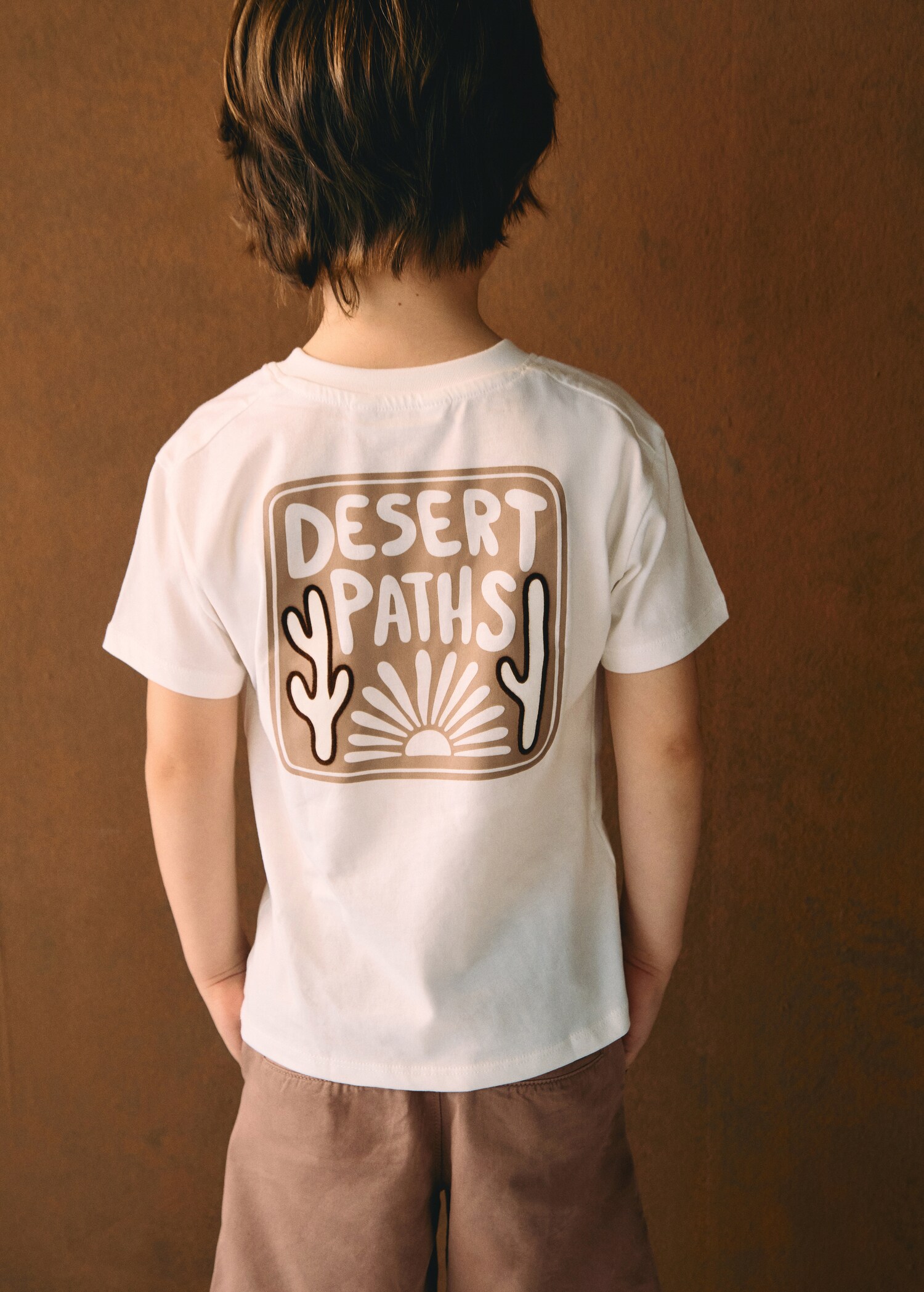 Printed embossed letters t-shirt - Details of the article 5