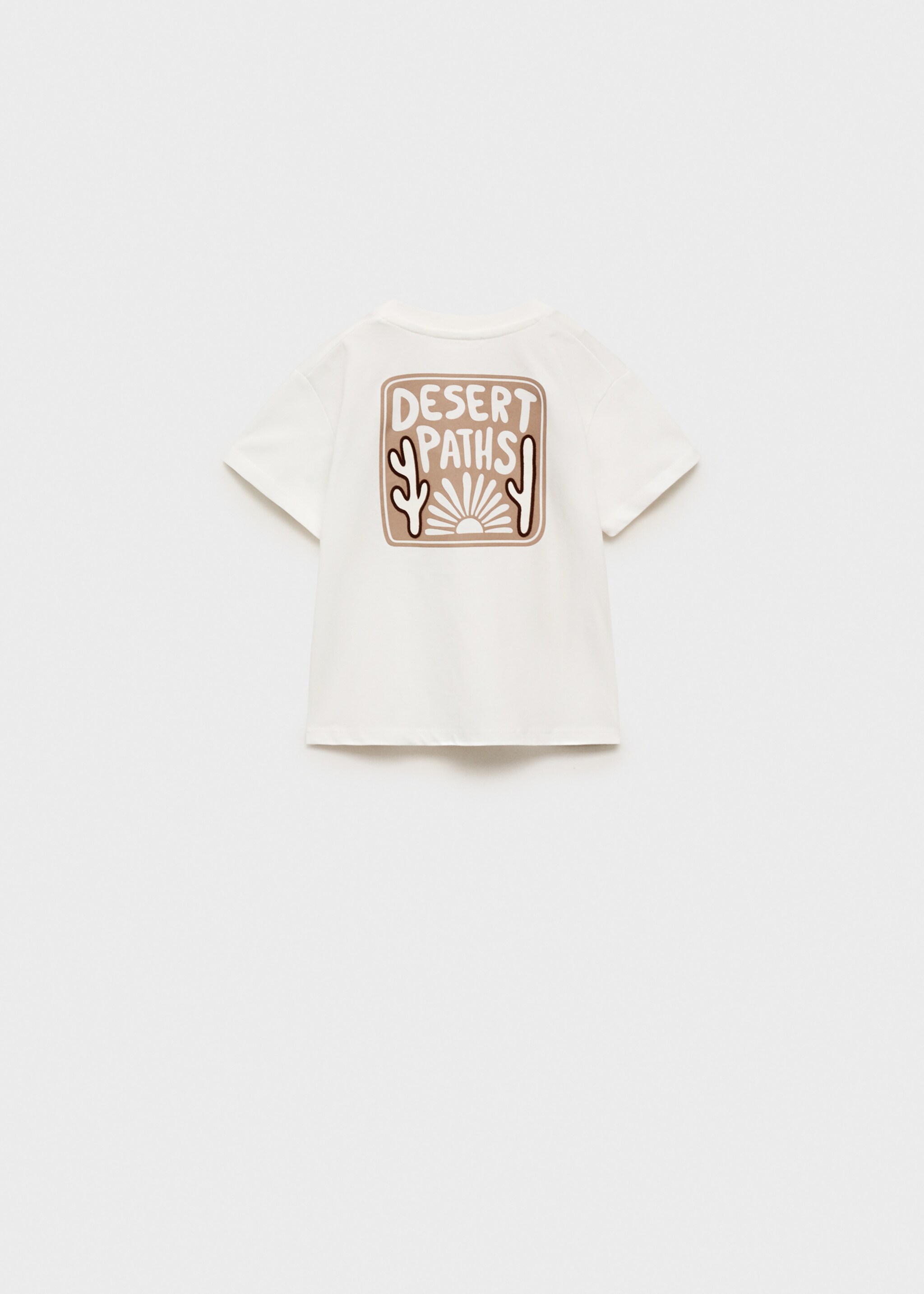 Printed embossed letters t-shirt - Reverse of the article