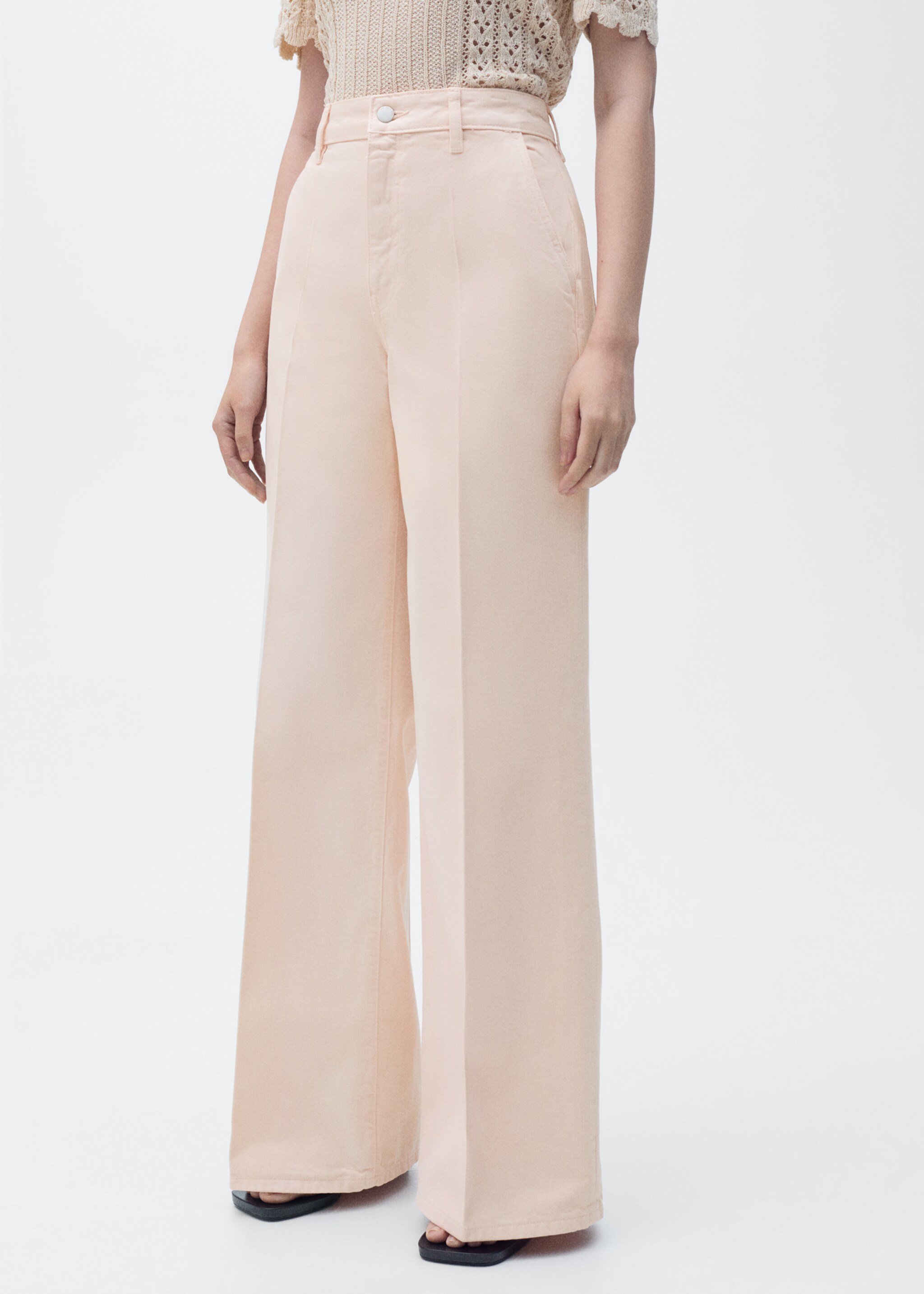 Jeans wideleg pinggang tinggi - Tampilan Sedang
