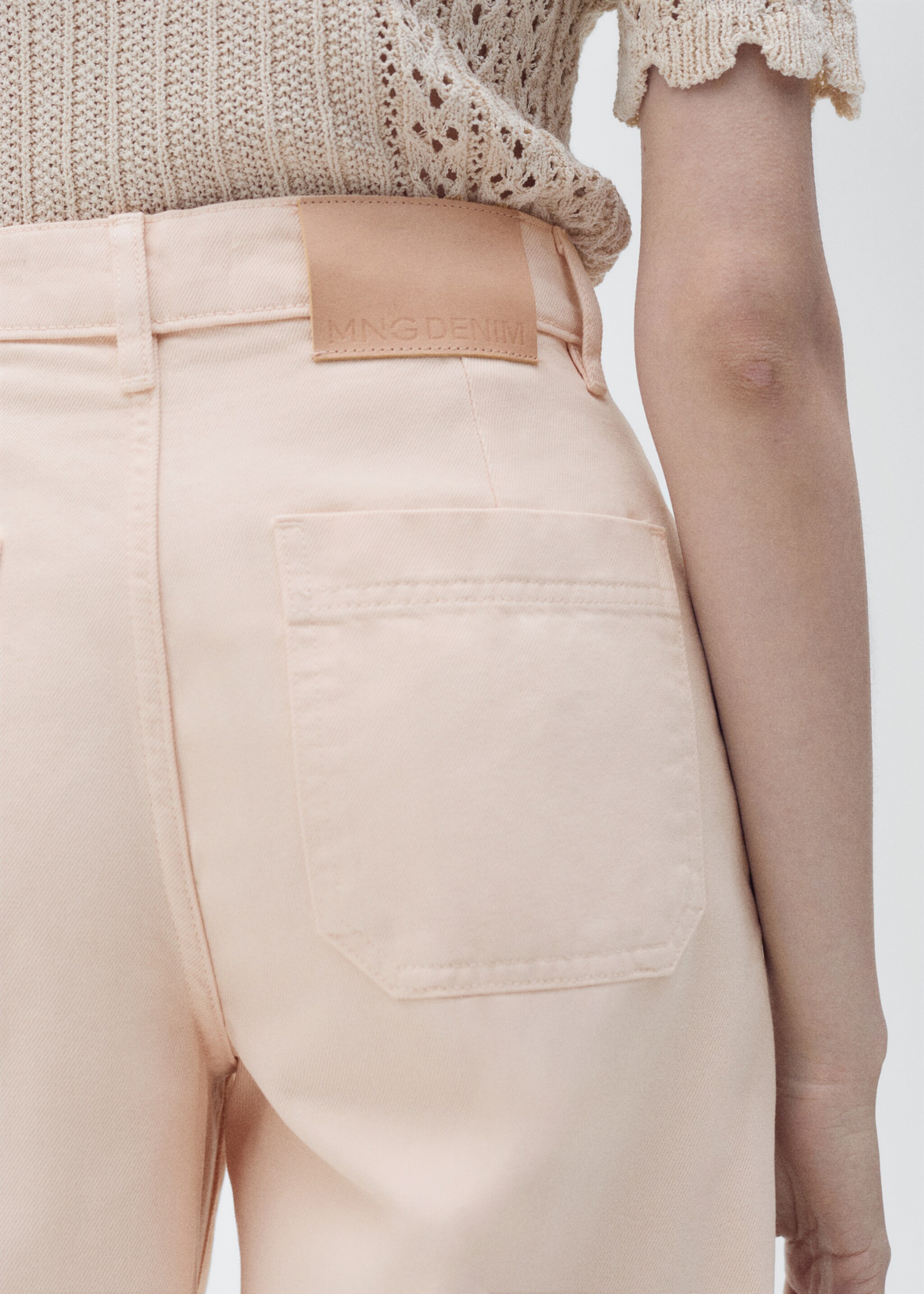 Jeans wideleg pinggang tinggi - Rincian barang 6