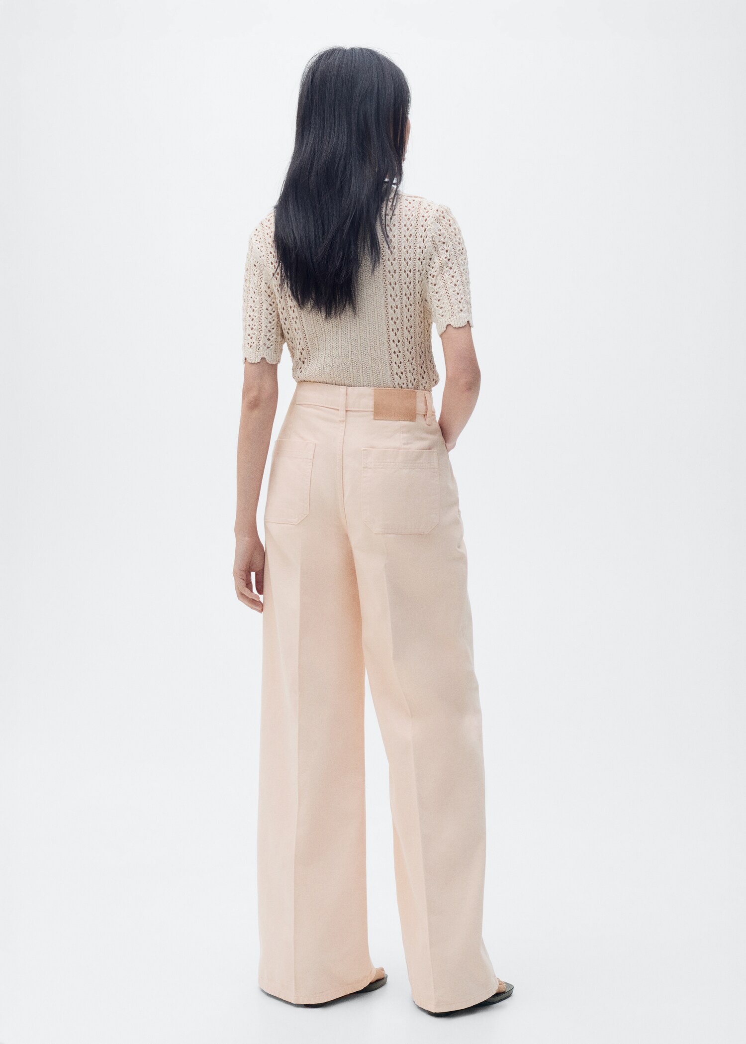 Wideleg-jeans hög jeans - Artikelns baksida