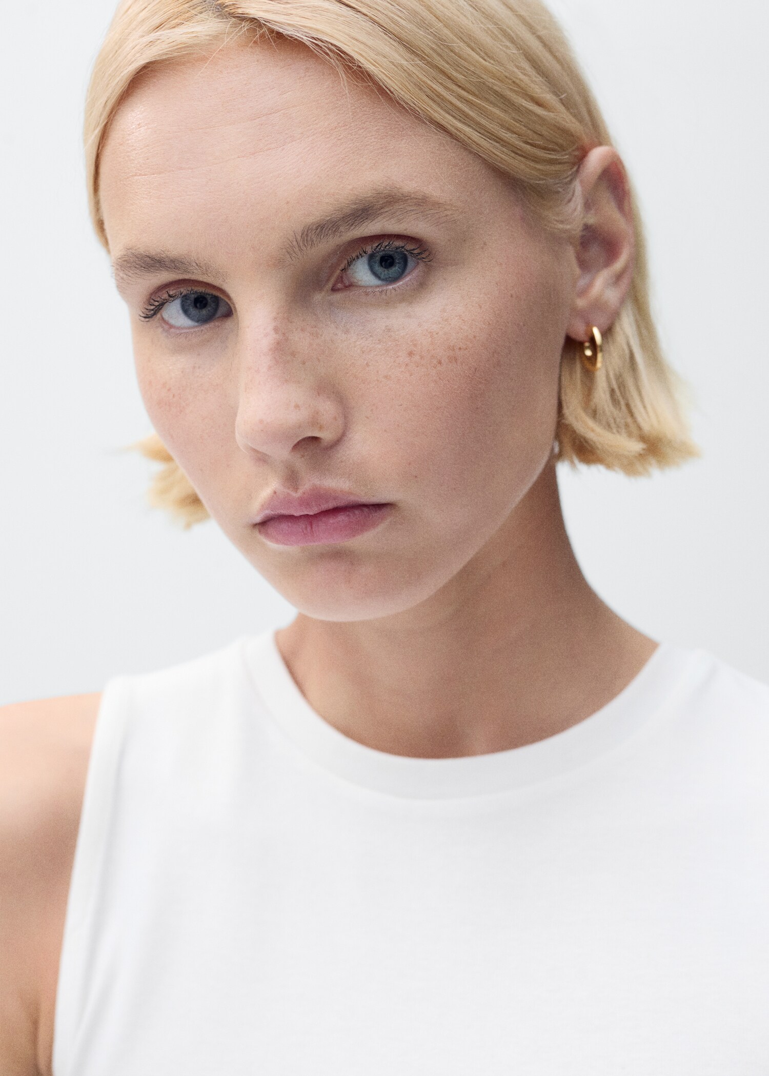 Crop top coton sans manches - Détail de l'article 6