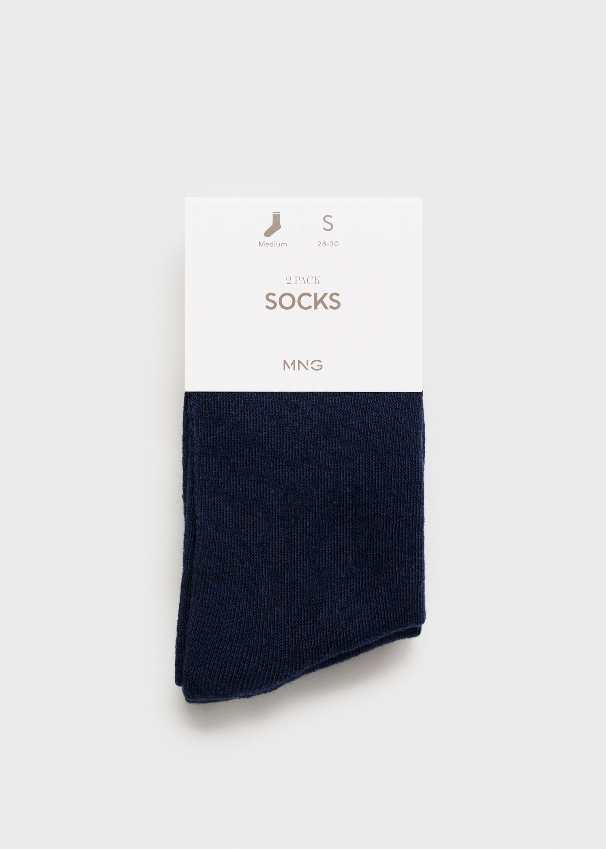 2 pack plain socks - Article without model