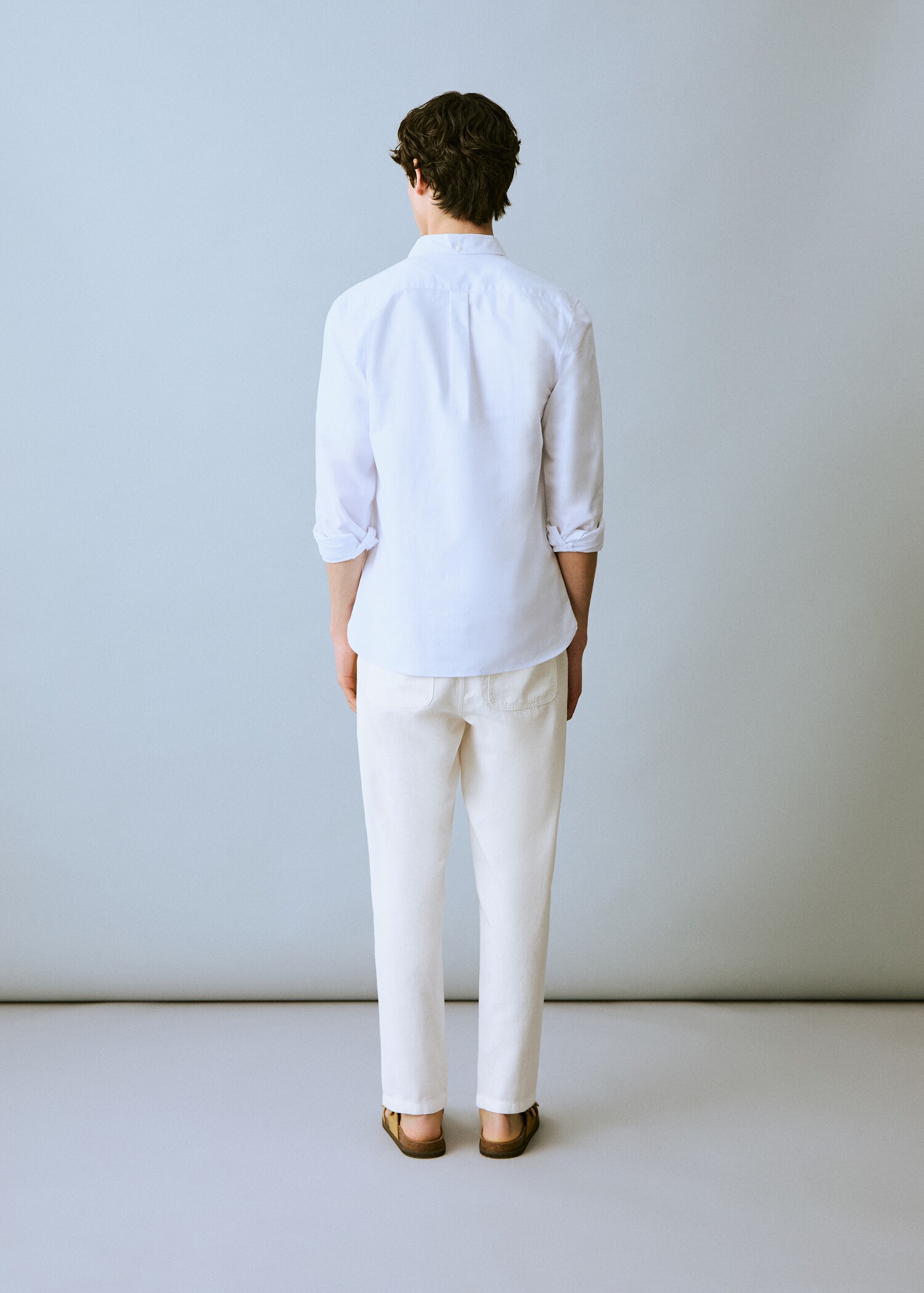 Linen jogger pants - Reverse of the article