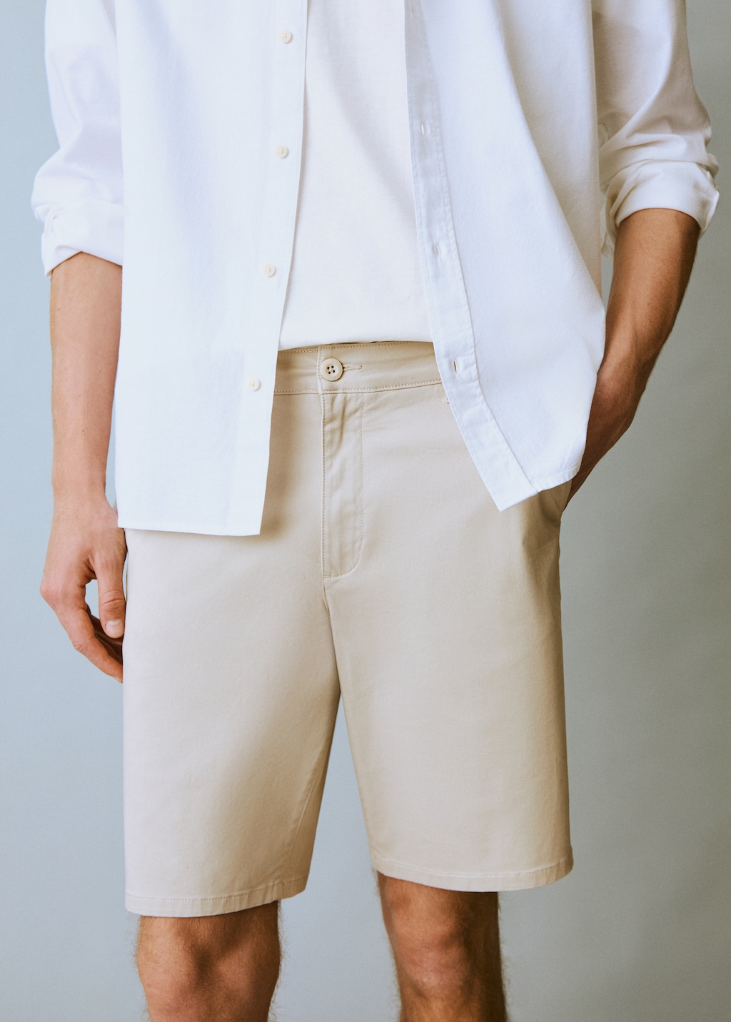 Cotton Bermuda shorts