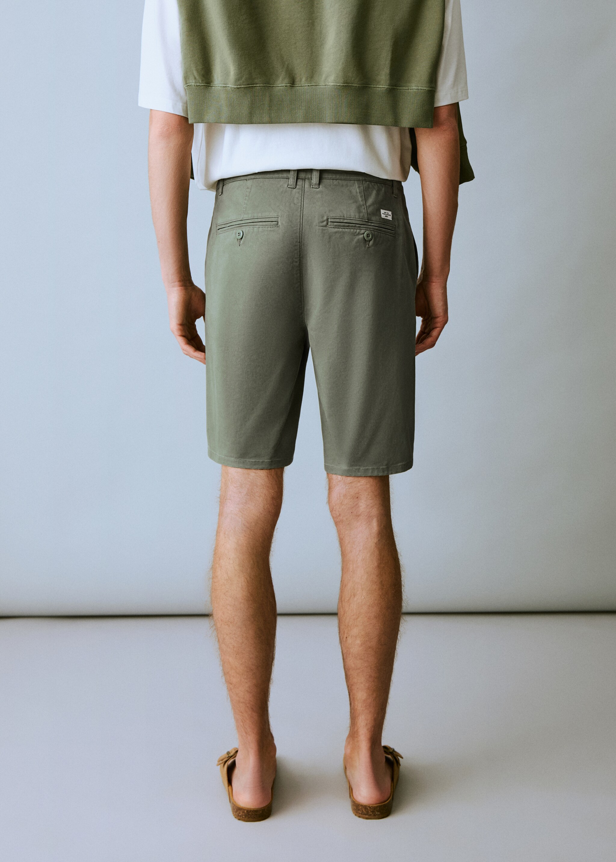 Cotton Bermuda shorts - Reverse of the article