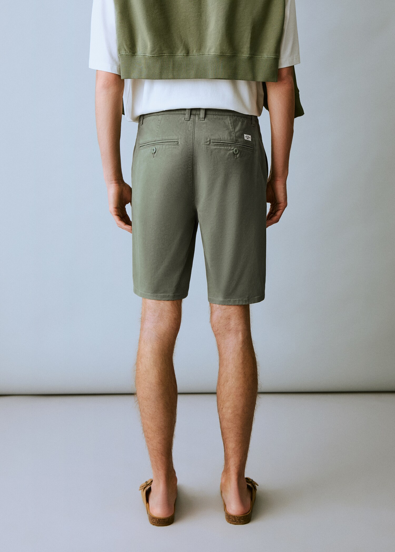 Cotton Bermuda shorts - Reverse of the article