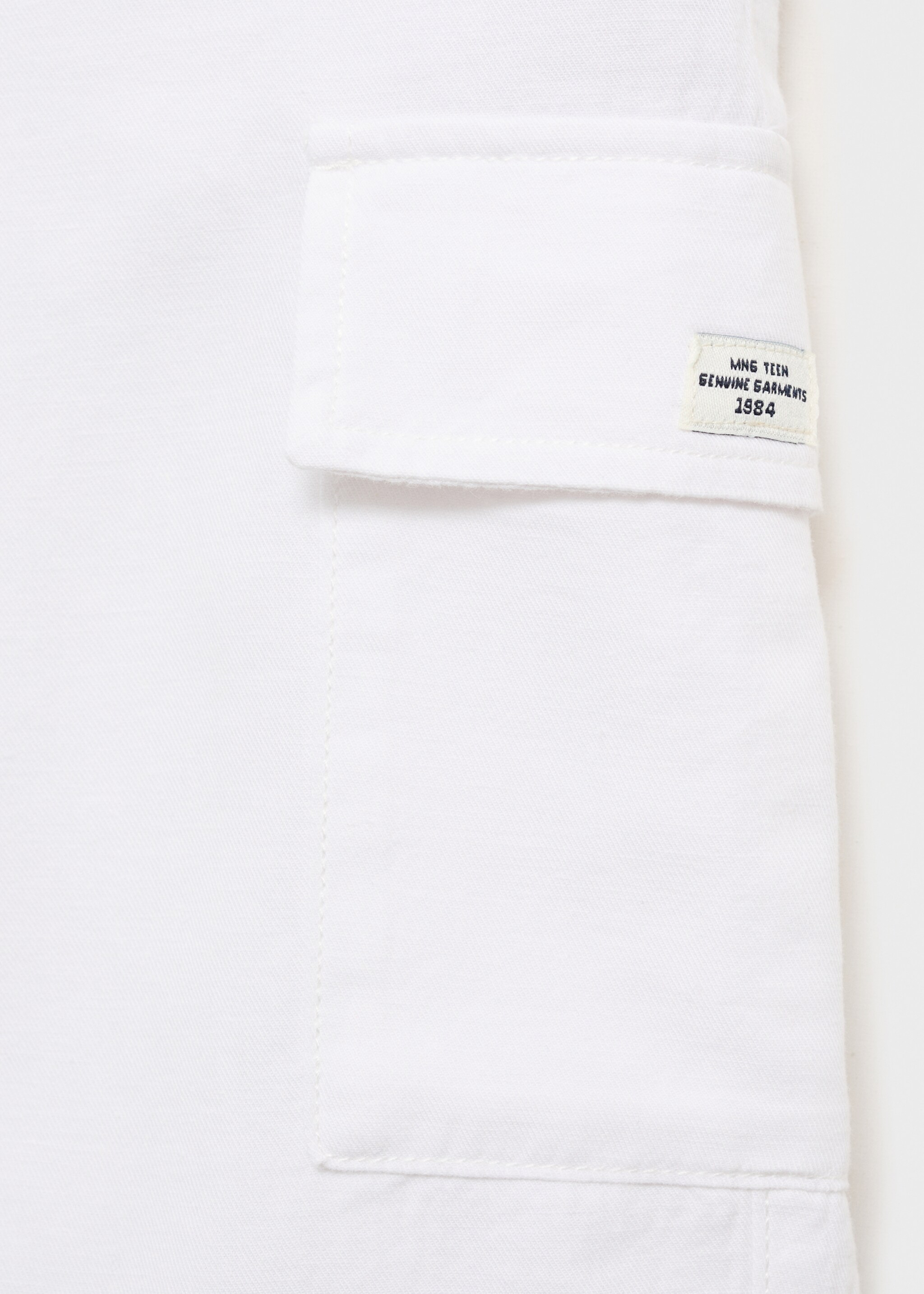 Cotton linen cargo shorts - Details of the article 8