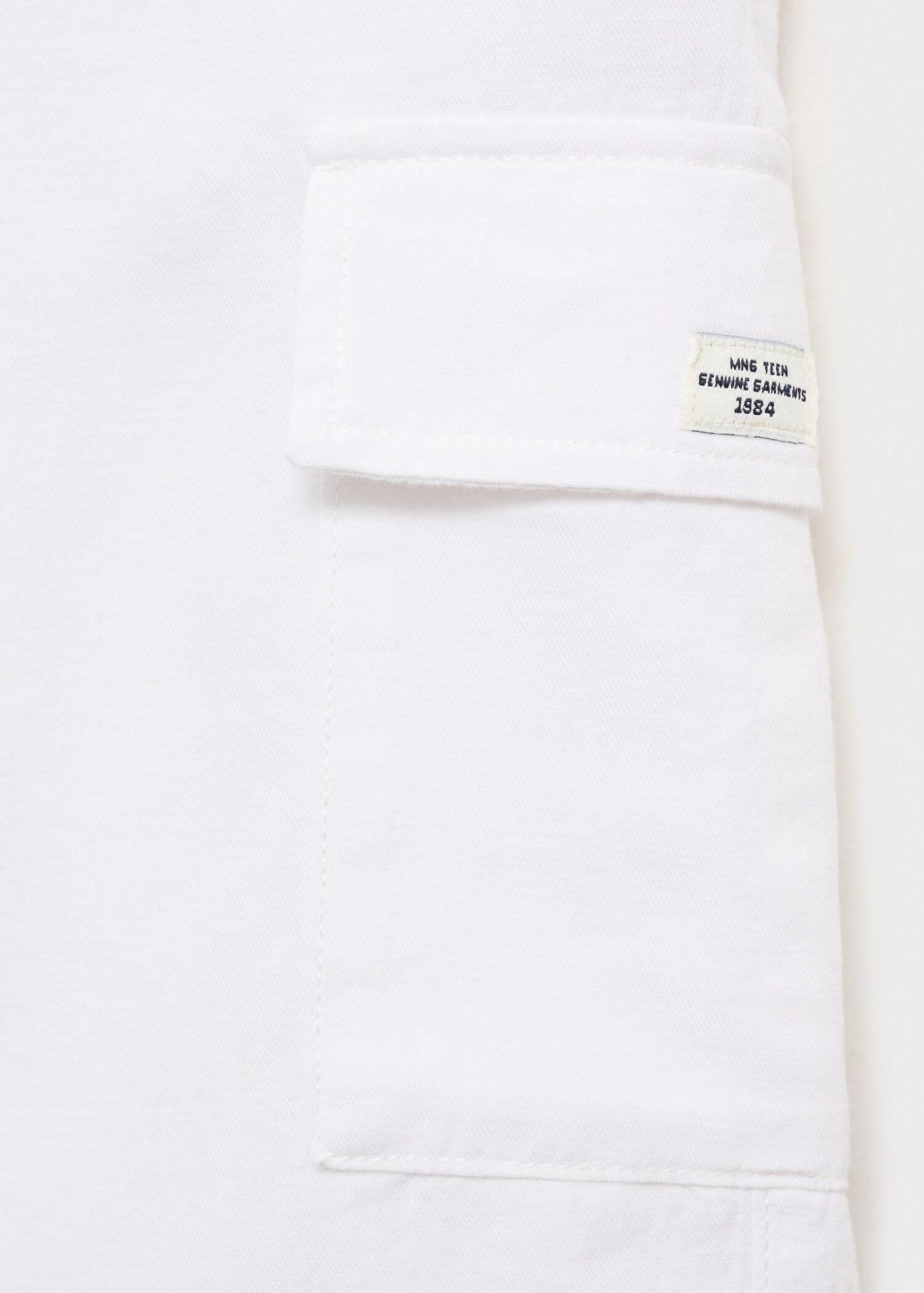 Cotton linen cargo shorts - Details of the article 8