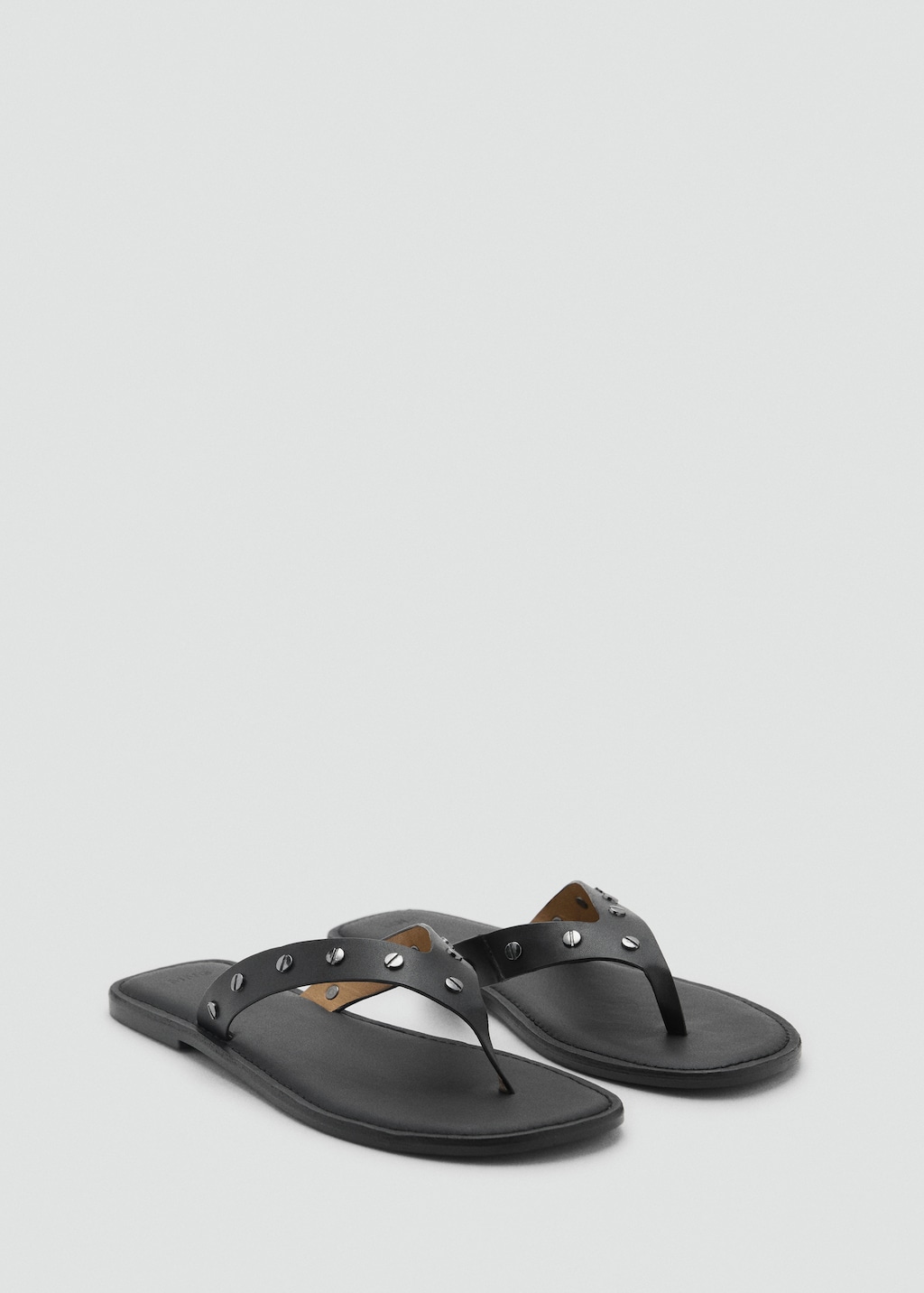Studded leather sandals - Teen | MANGO USA