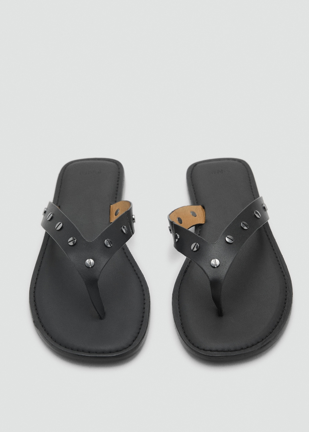 Studded leather sandals