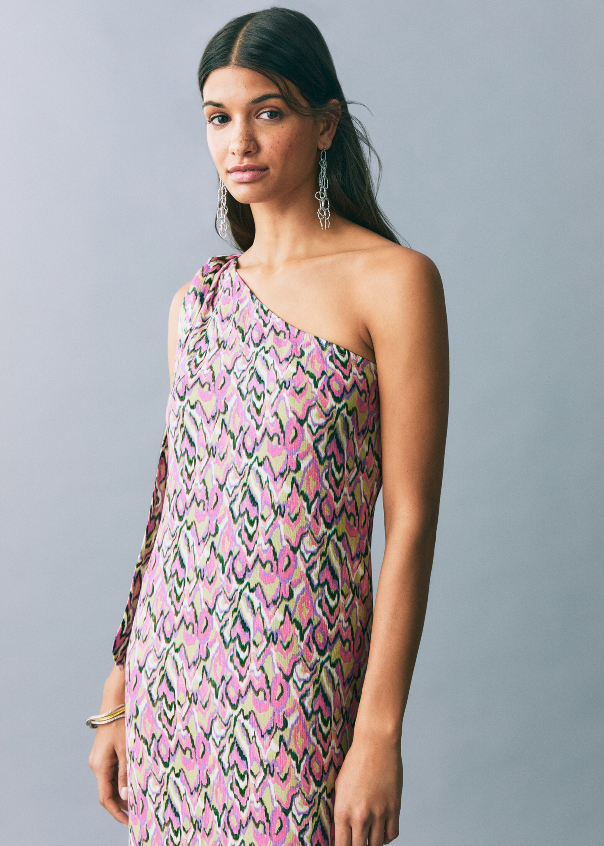 Printed bow dress - Medium plane