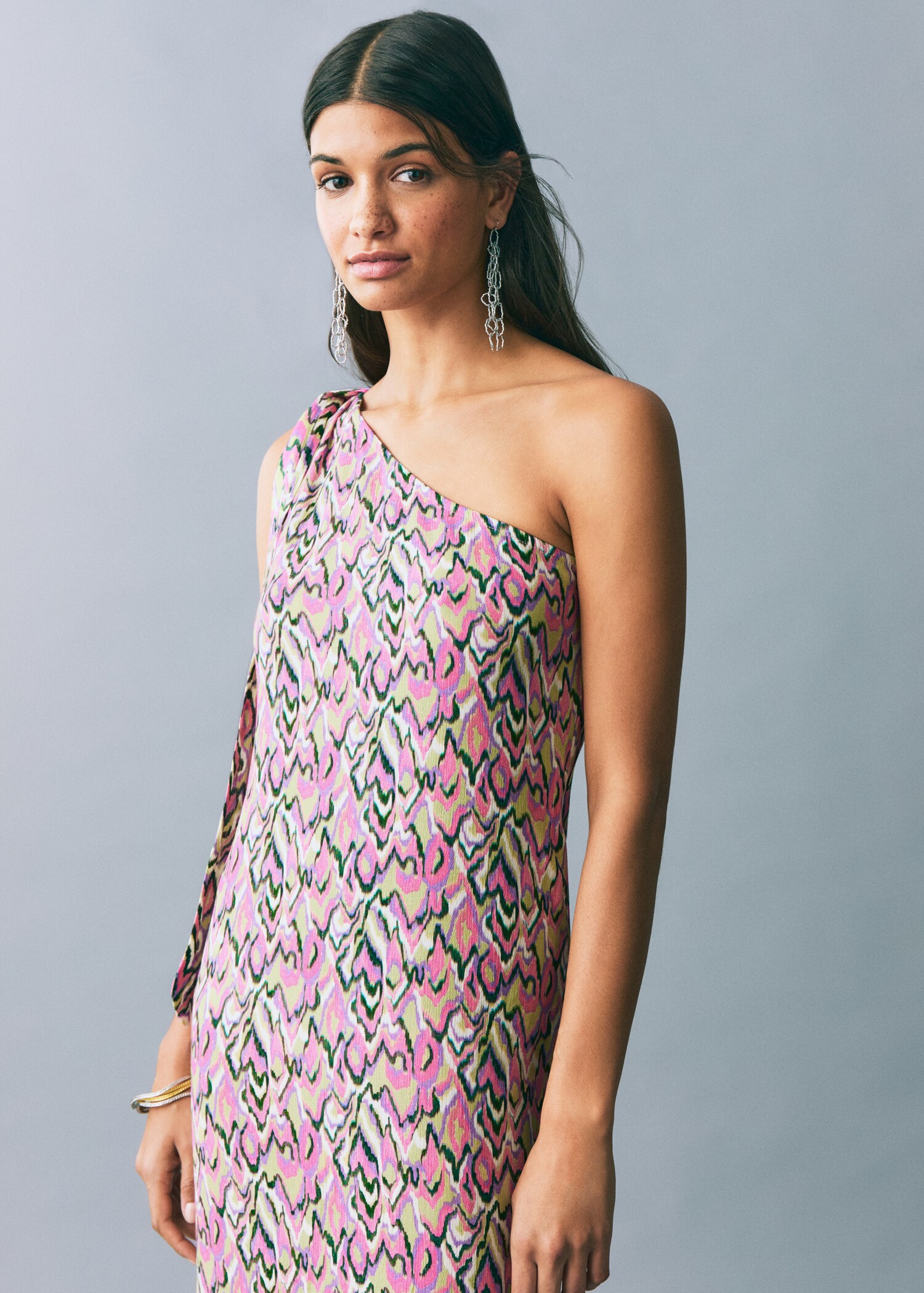 Printed bow dress - Medium plane