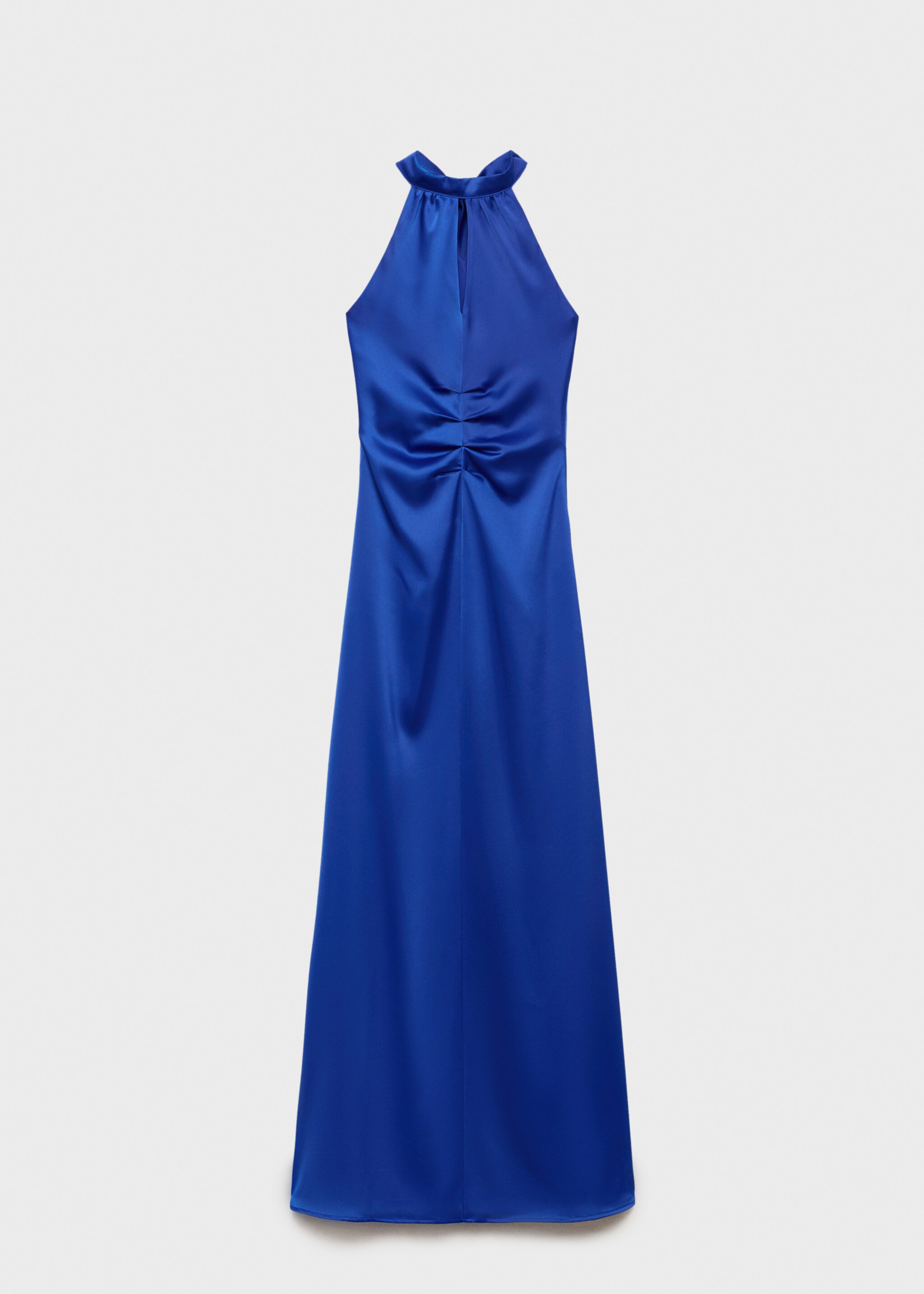 Vestido satinado cuello halter - Artículo sin modelo