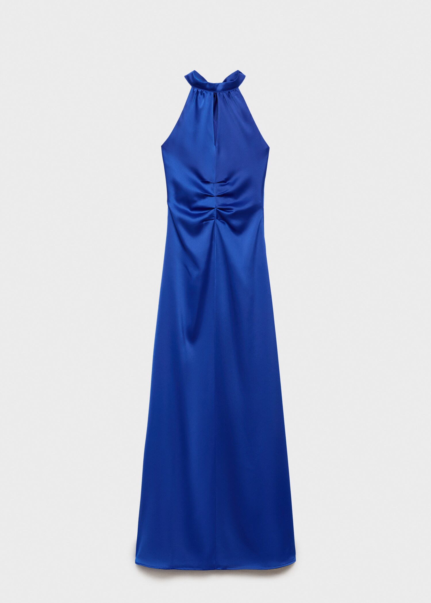 Satiniertes Neckholderkleid - Artikel ohne Model