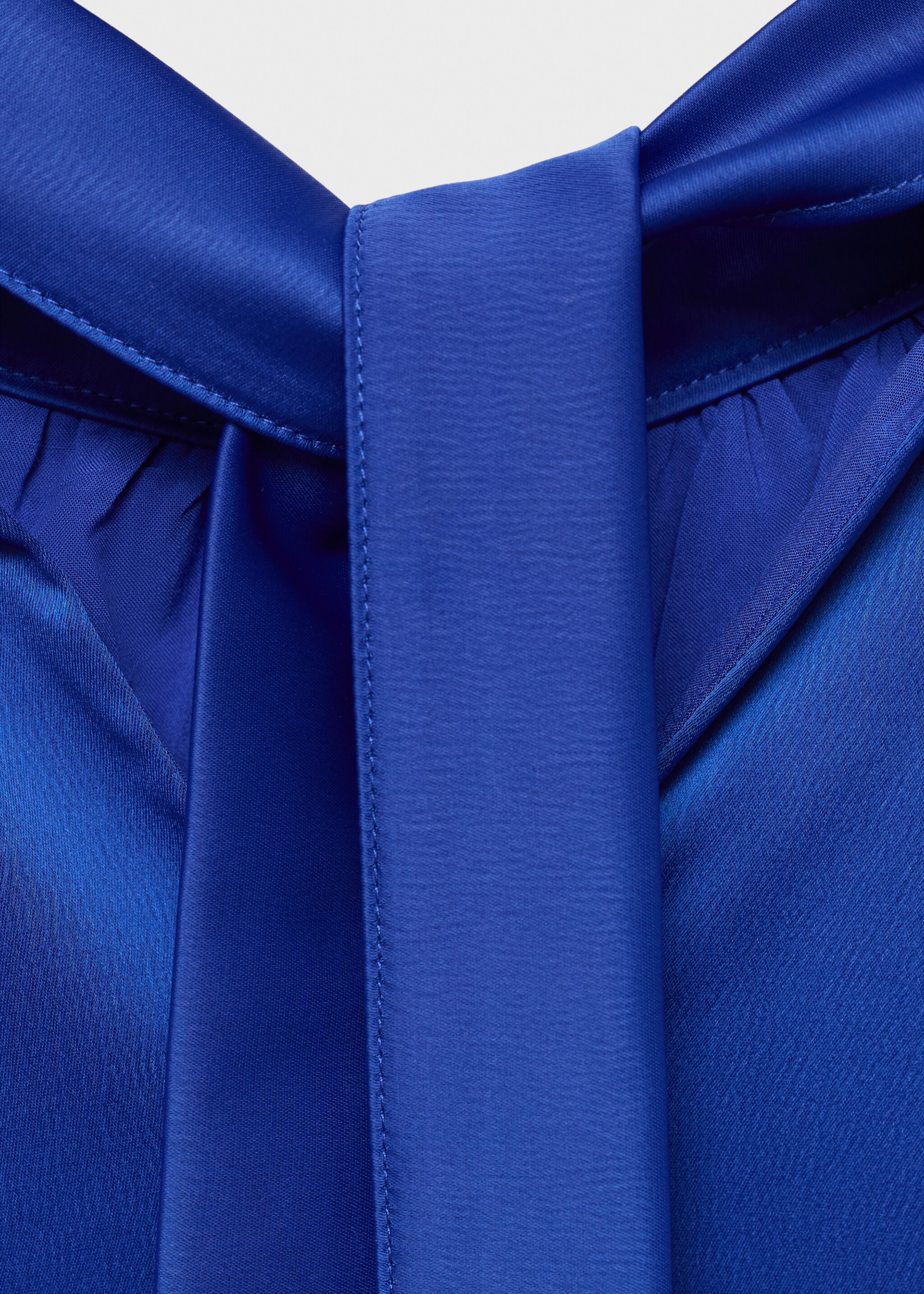 Vestido satinado cuello halter - Detalle del artículo 8