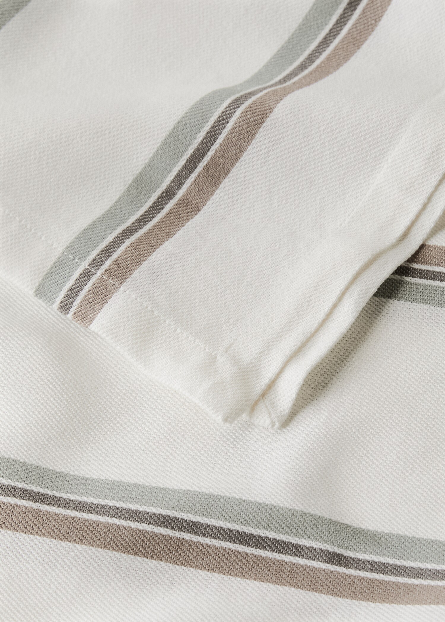 Nappe en coton fil teinté à rayures pour 2 à 4 convives - Détail de l'article 1