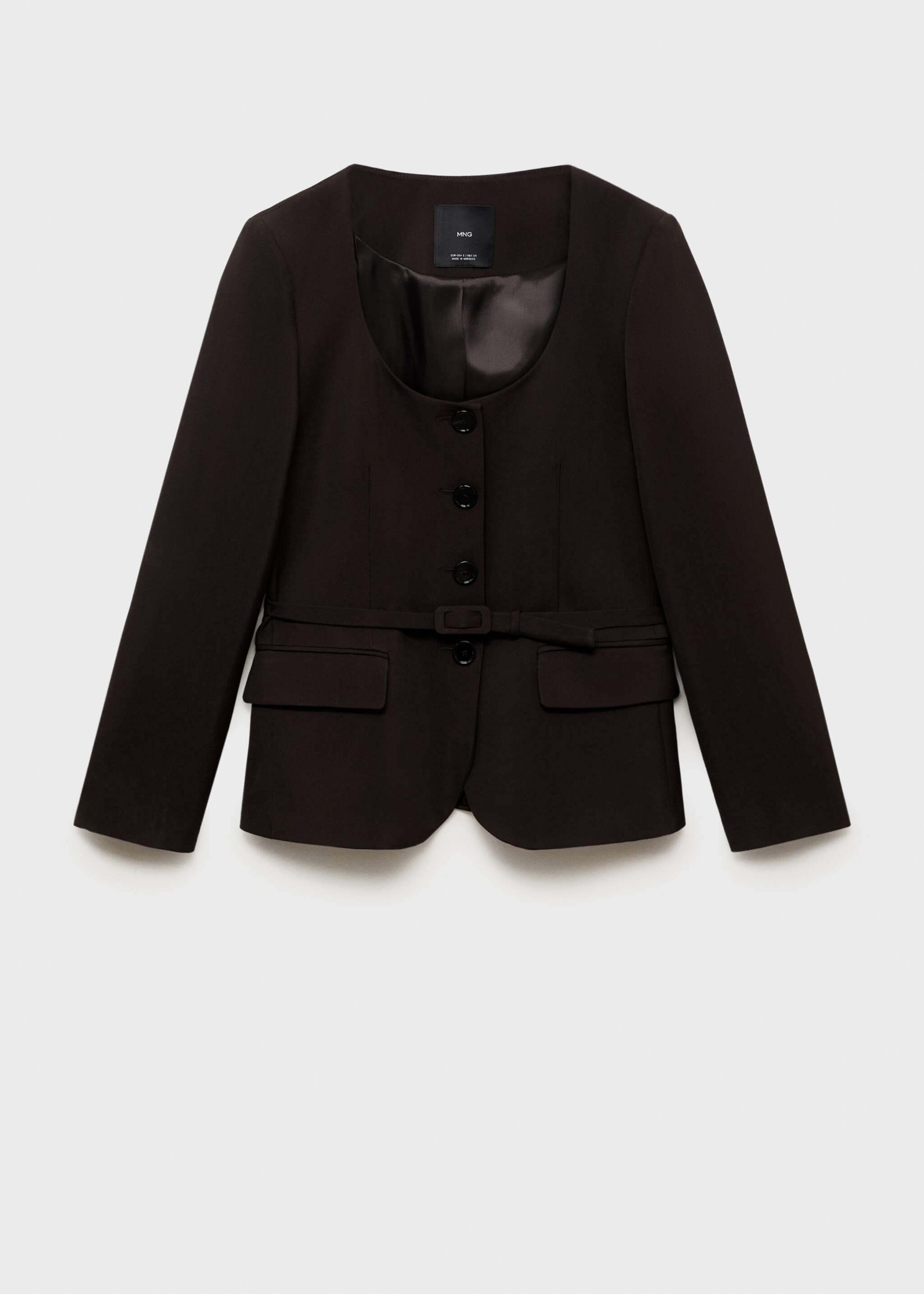 Suit jacket with belt - Article without model