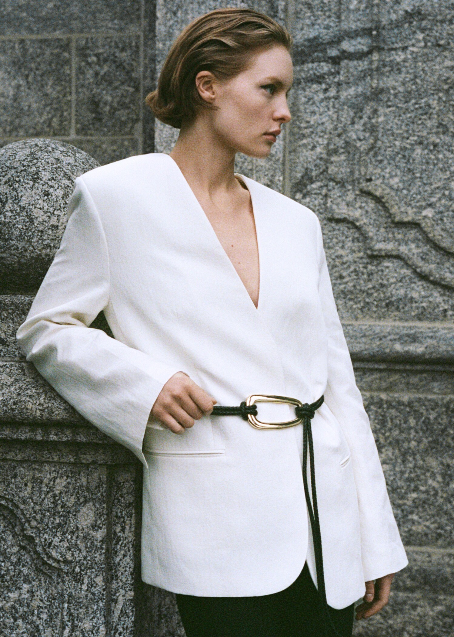 Lyocell and linen-blend jacket - Details of the article 6