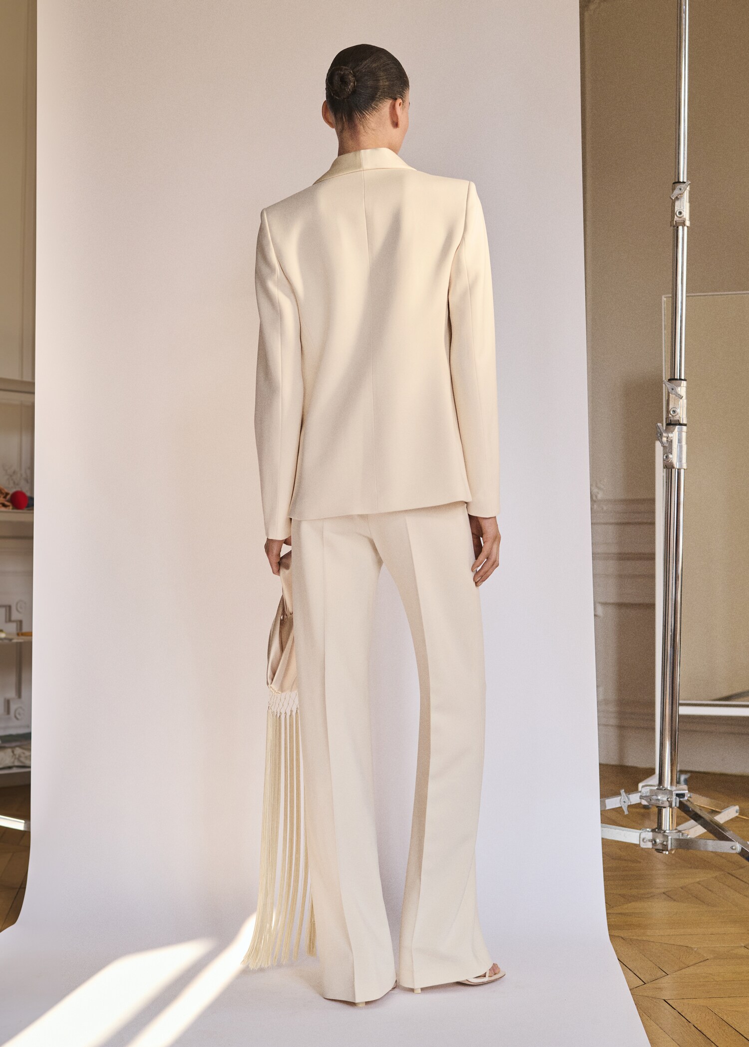 Straight-fit suit pants - Reverse of the article