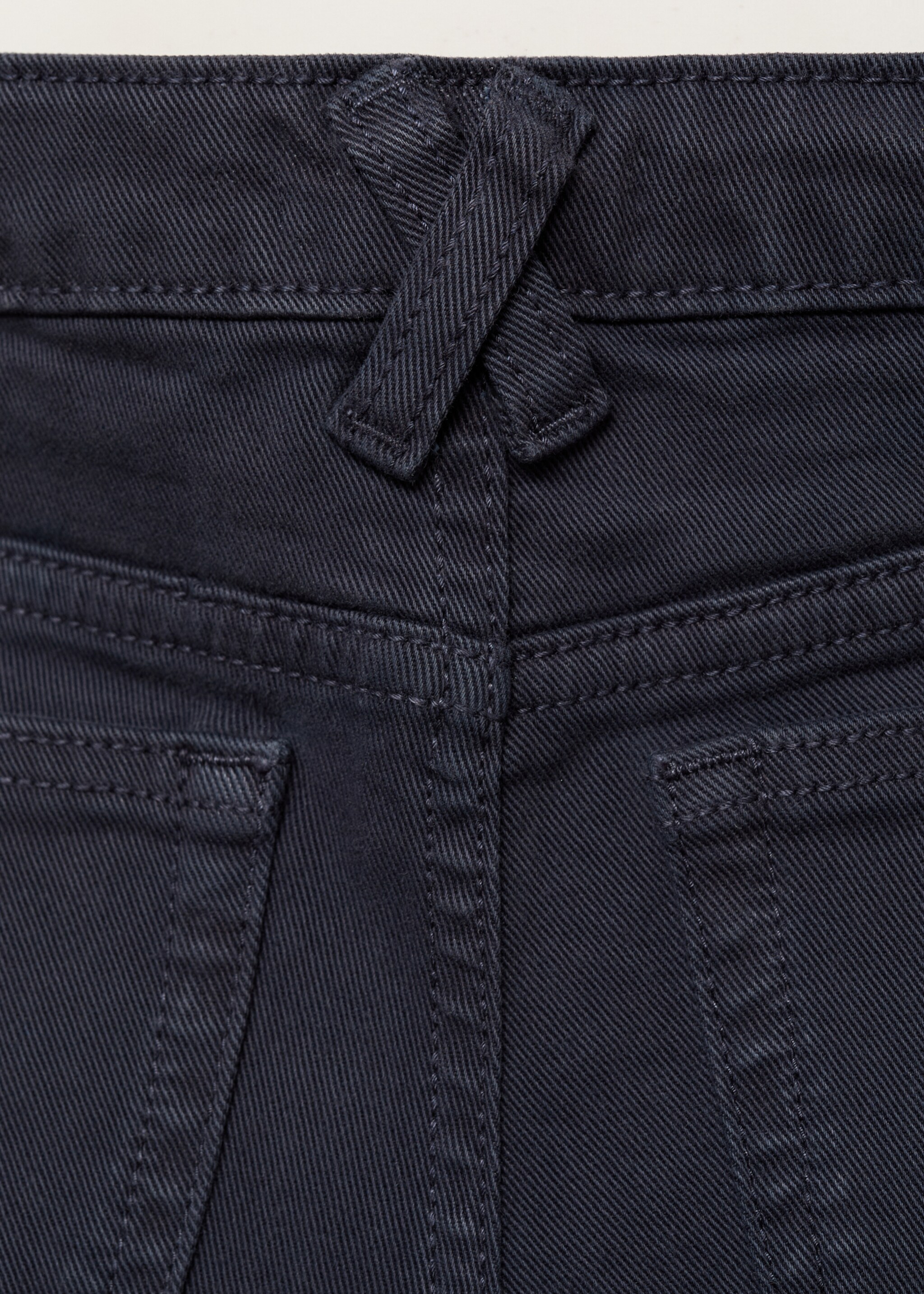 Straight-fit denim shorts - Details of the article 0