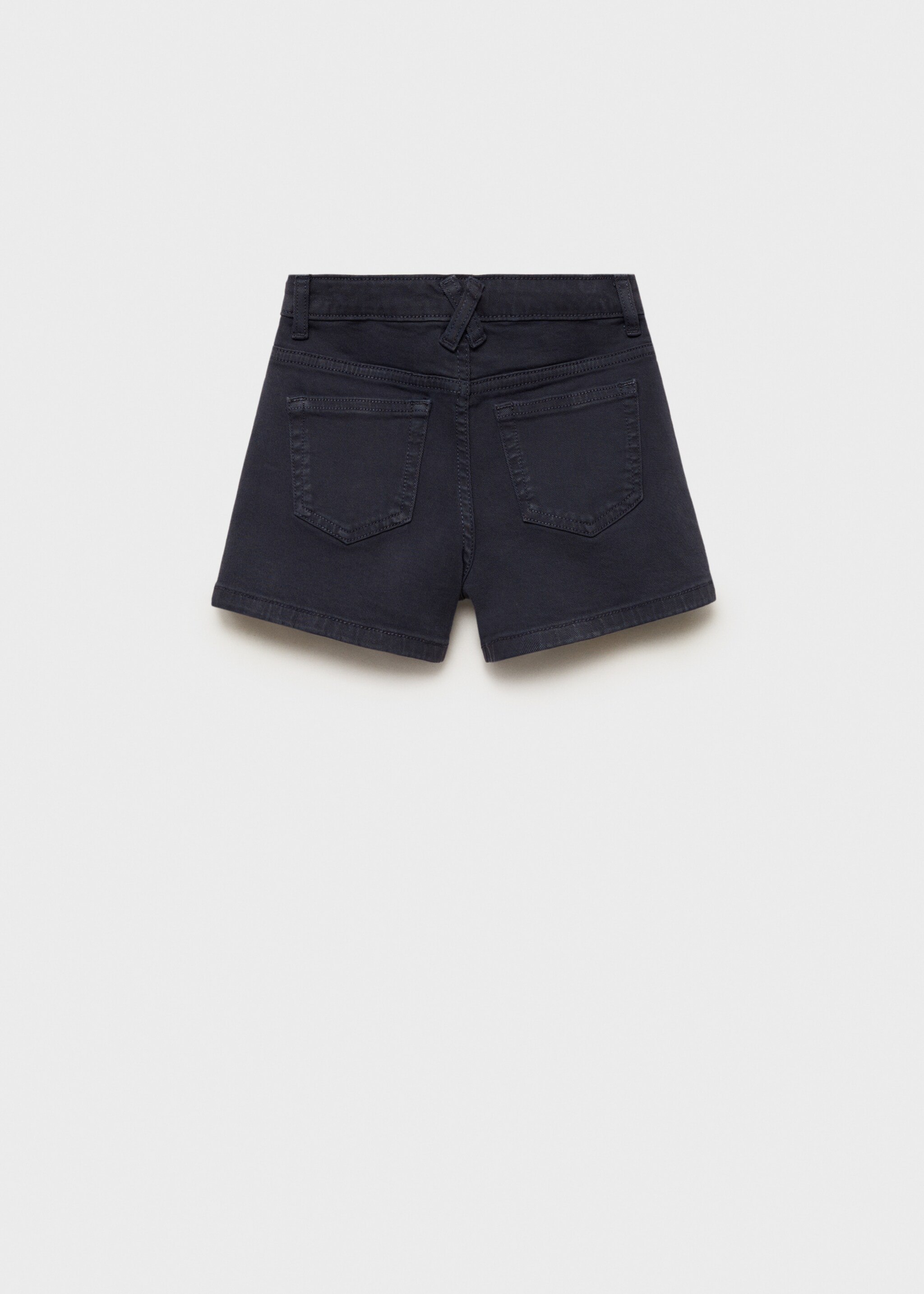 Straight-fit denim shorts - Reverse of the article