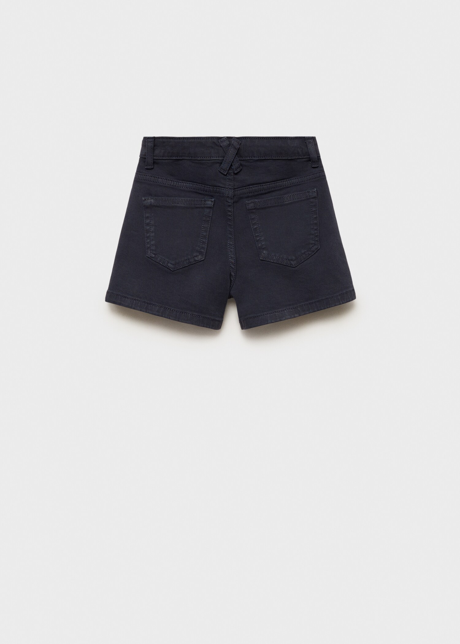 Straight-fit denim shorts - Reverse of the article