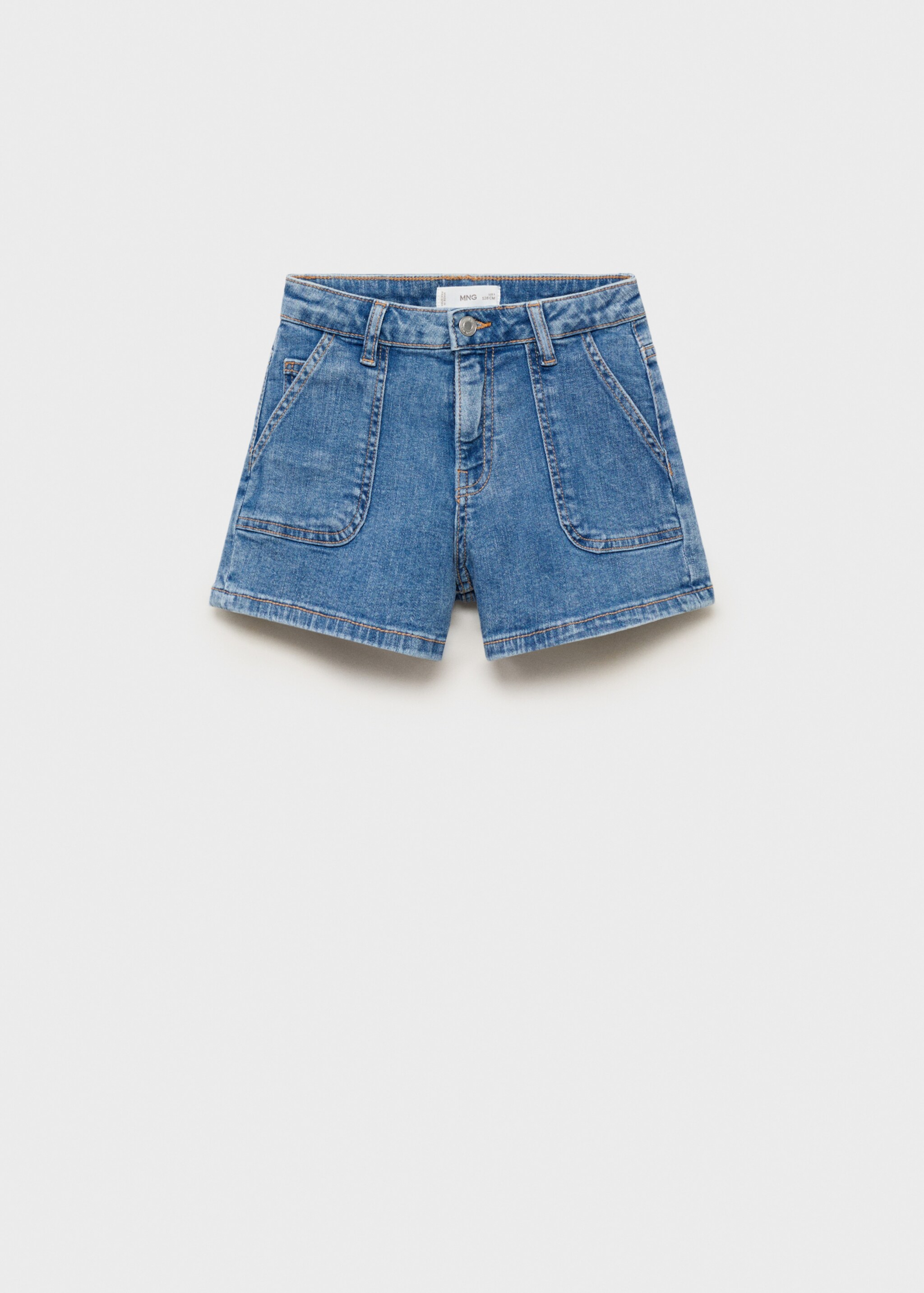 Straight-fit denim shorts - Article without model