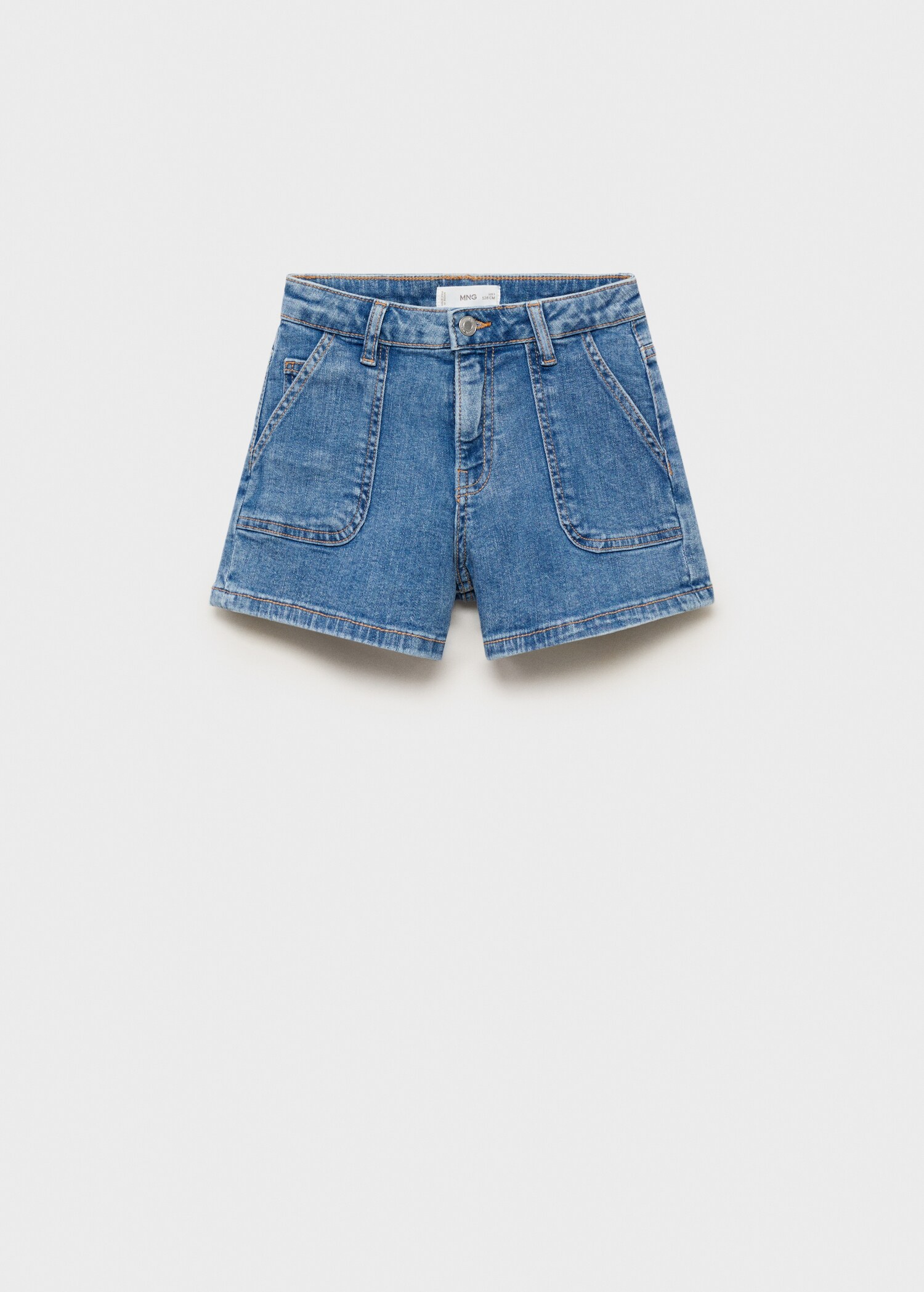 Straight-fit denim shorts - Article without model