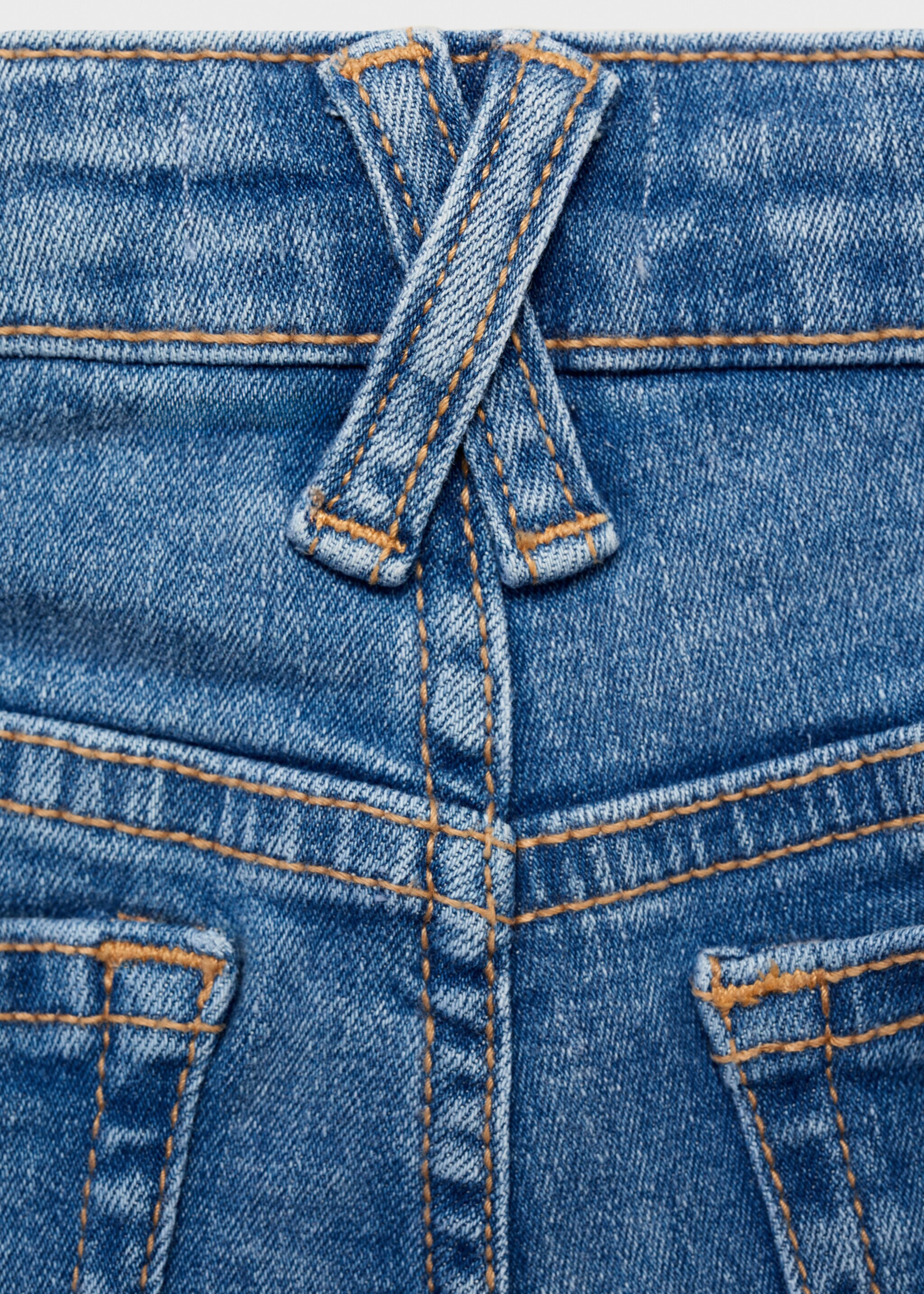 Straight-fit denim shorts - Details of the article 0