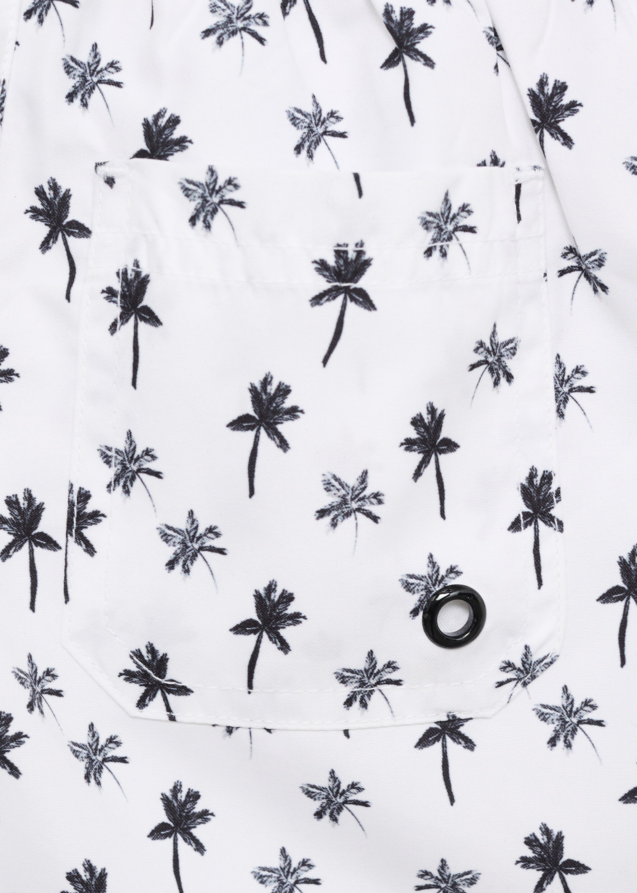 Palm trees print swimsuit trunks - Details of the article 0