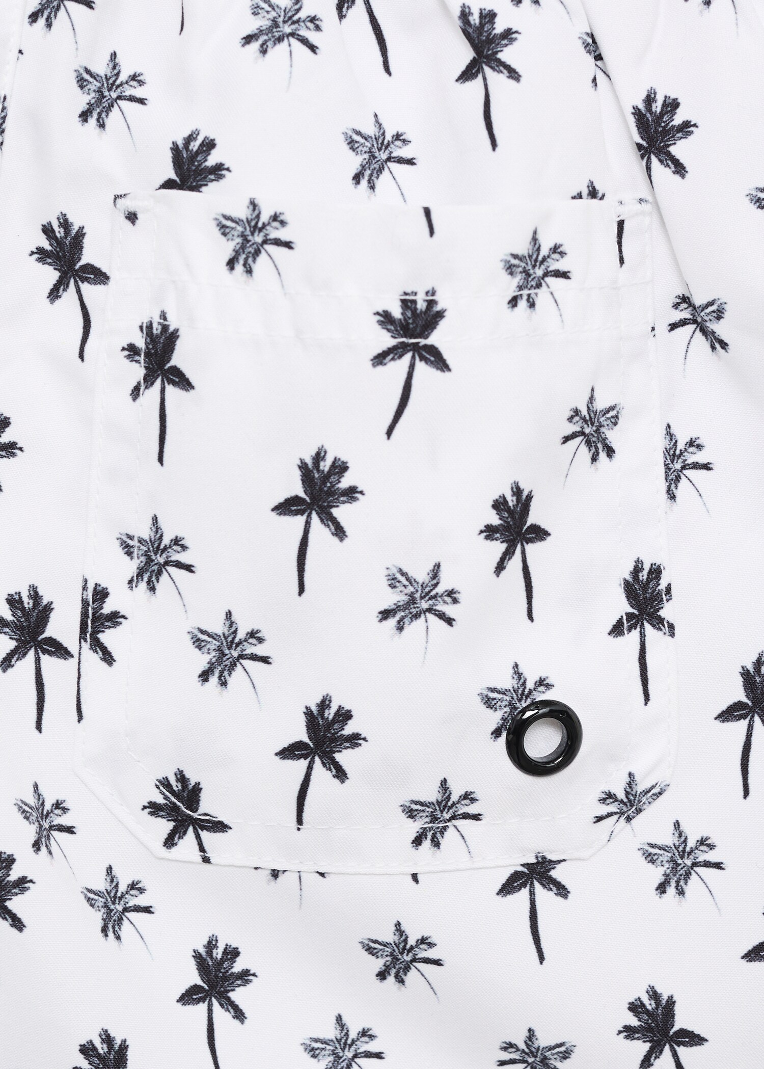 Palm trees print swimsuit trunks - Details of the article 0
