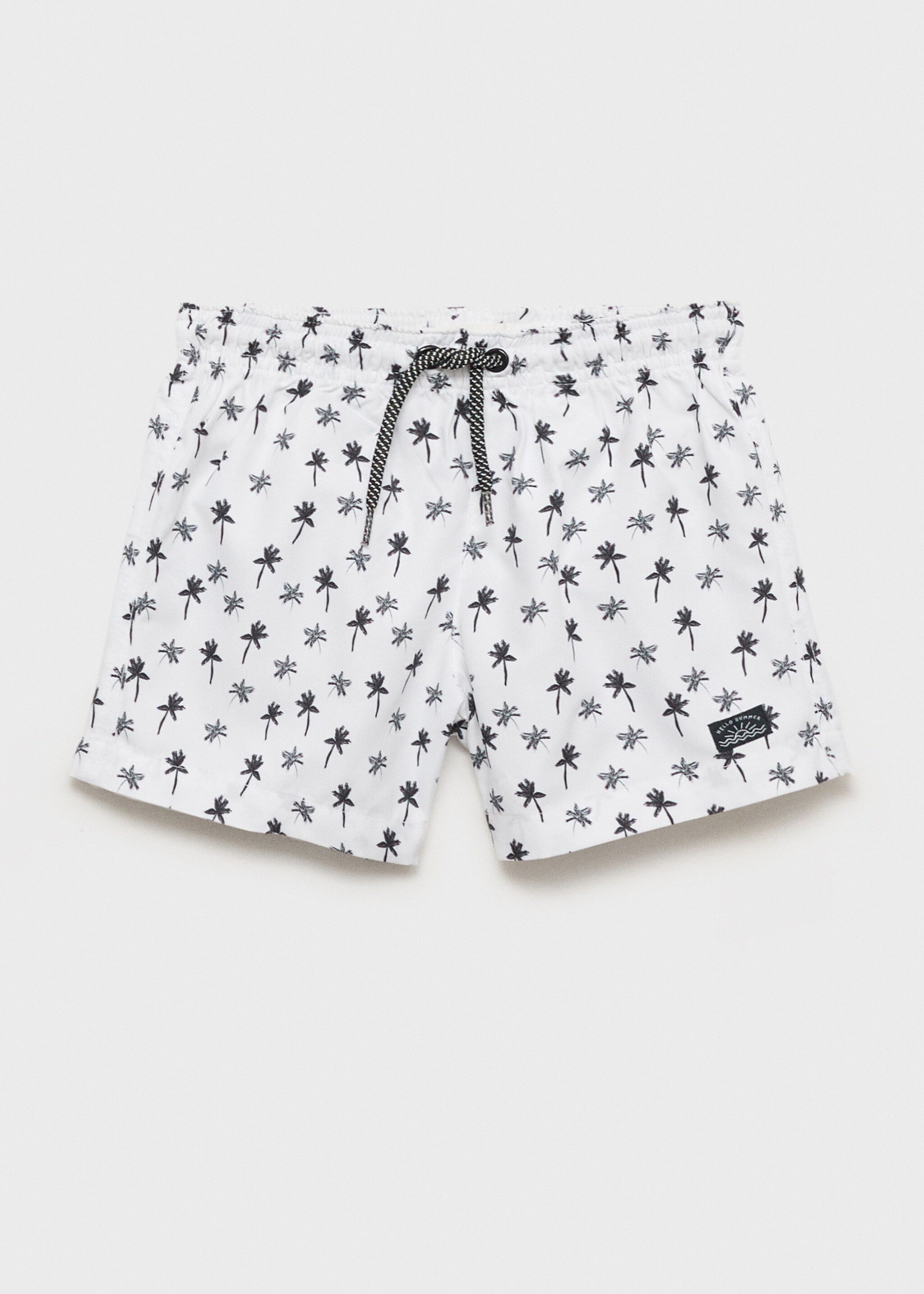Palm trees print swimsuit trunks - Details of the article 2