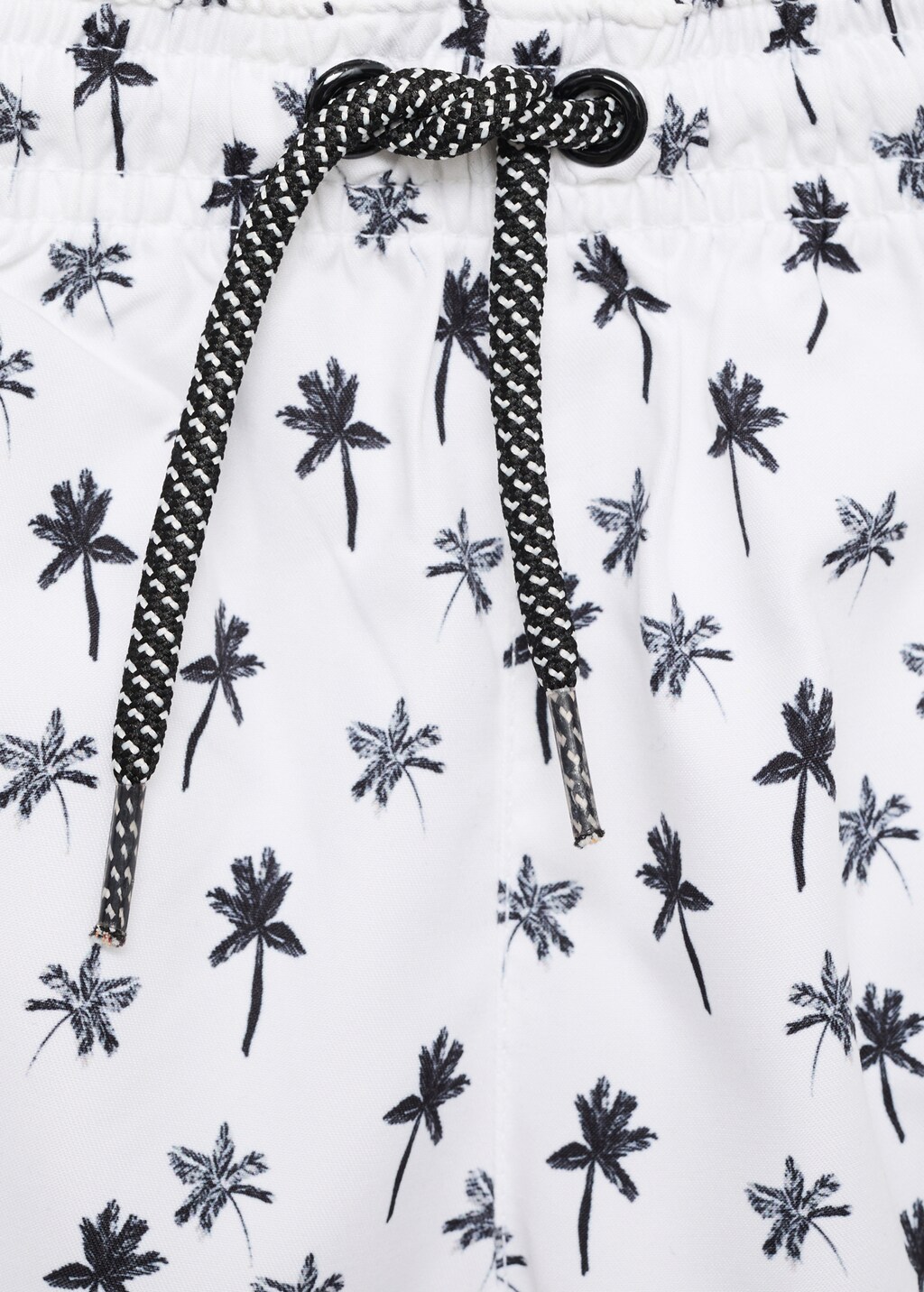 Palm trees print swimsuit trunks